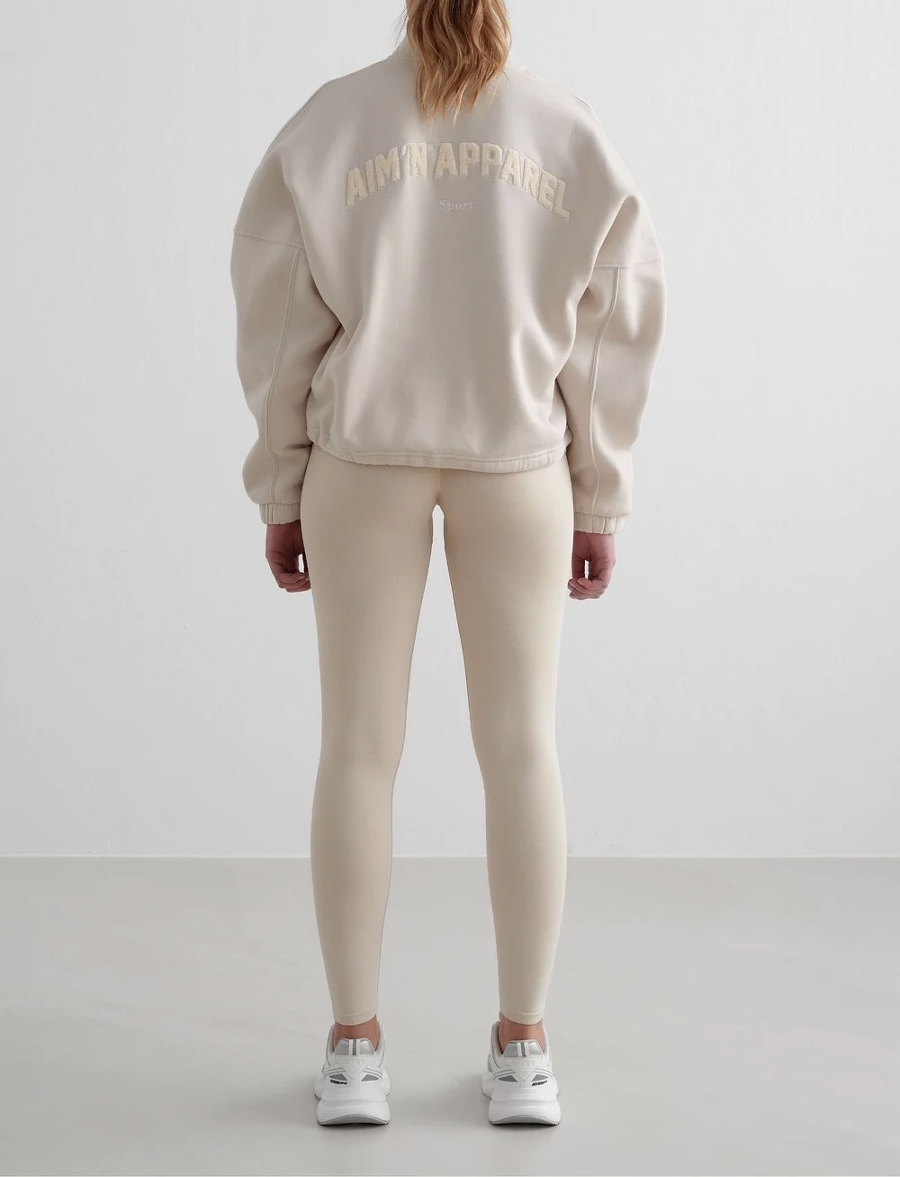 aim´n - Campus Sweat Zip Jacket - sporta džemperi - clay - 3