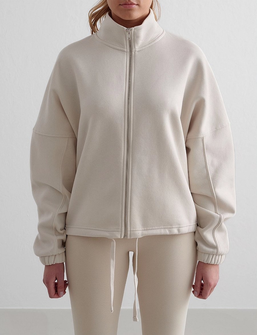 aim´n - Campus Sweat Zip Jacket - dressipluusid - clay - 4