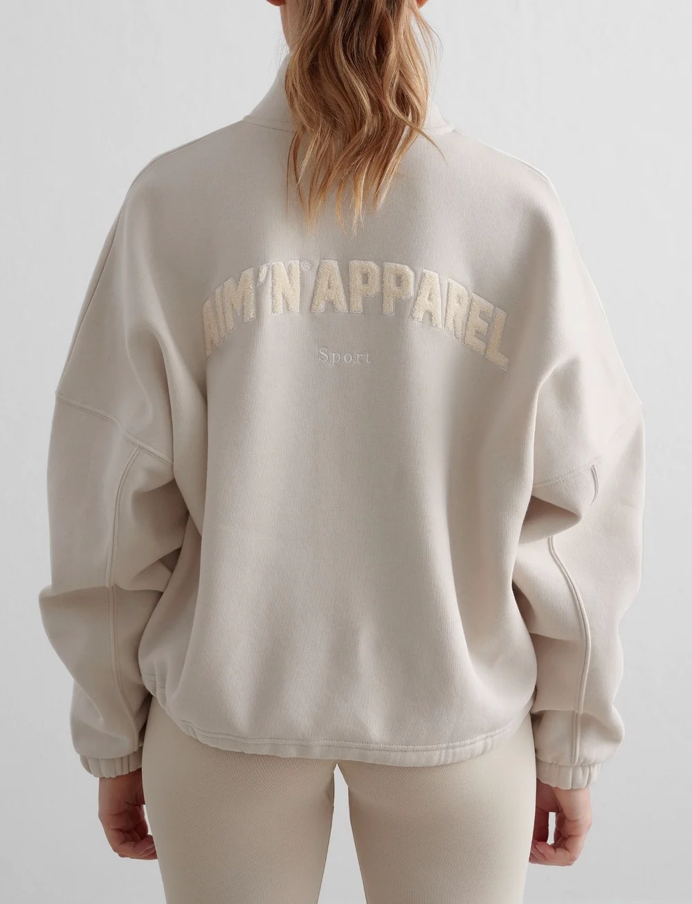 aim´n - Campus Sweat Zip Jacket - sporta džemperi - clay - 5