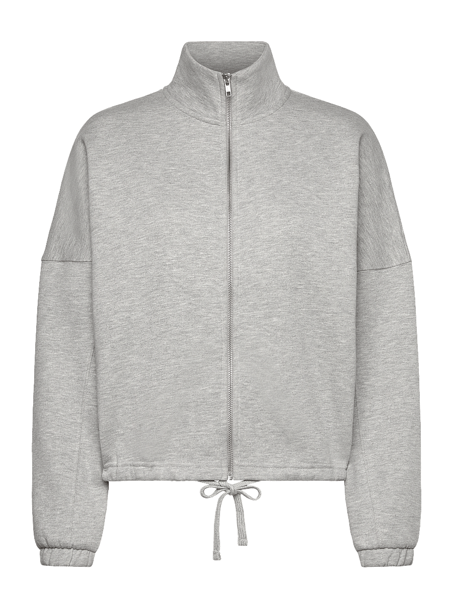 aim´n - Campus Sweat Zip Jacket - sweatshirts - grey melange - 1