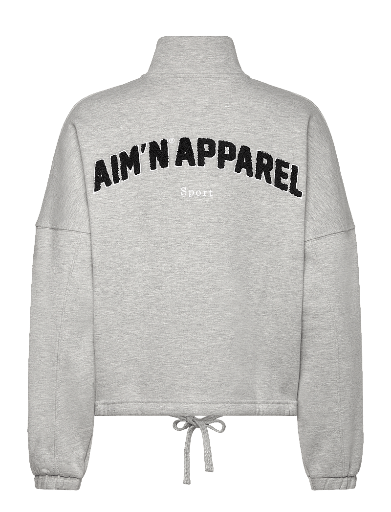 aim´n - Campus Sweat Zip Jacket - dressipluusid - grey melange - 2