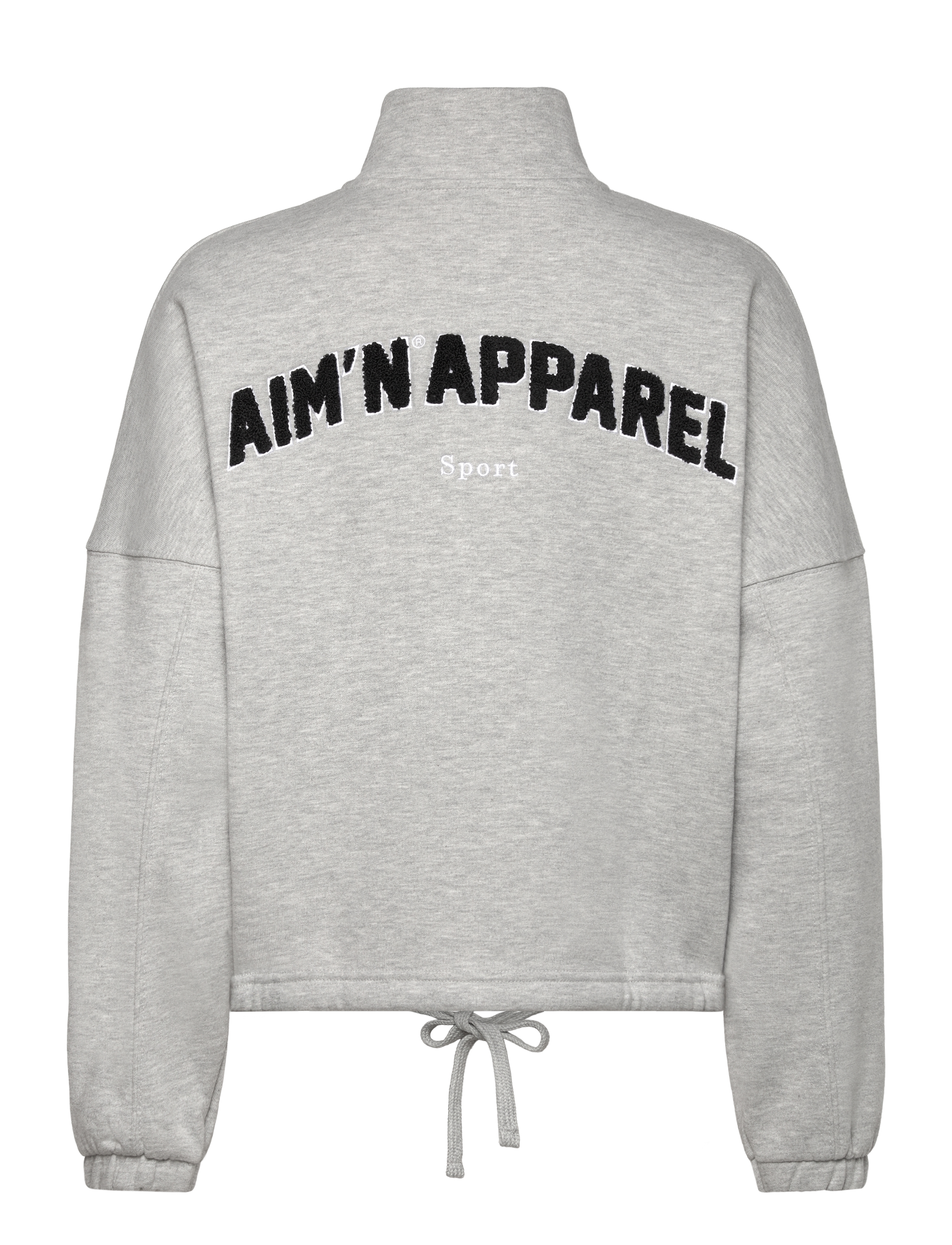 aim´n - Campus Sweat Zip Jacket - sweatshirts - grey melange - 2