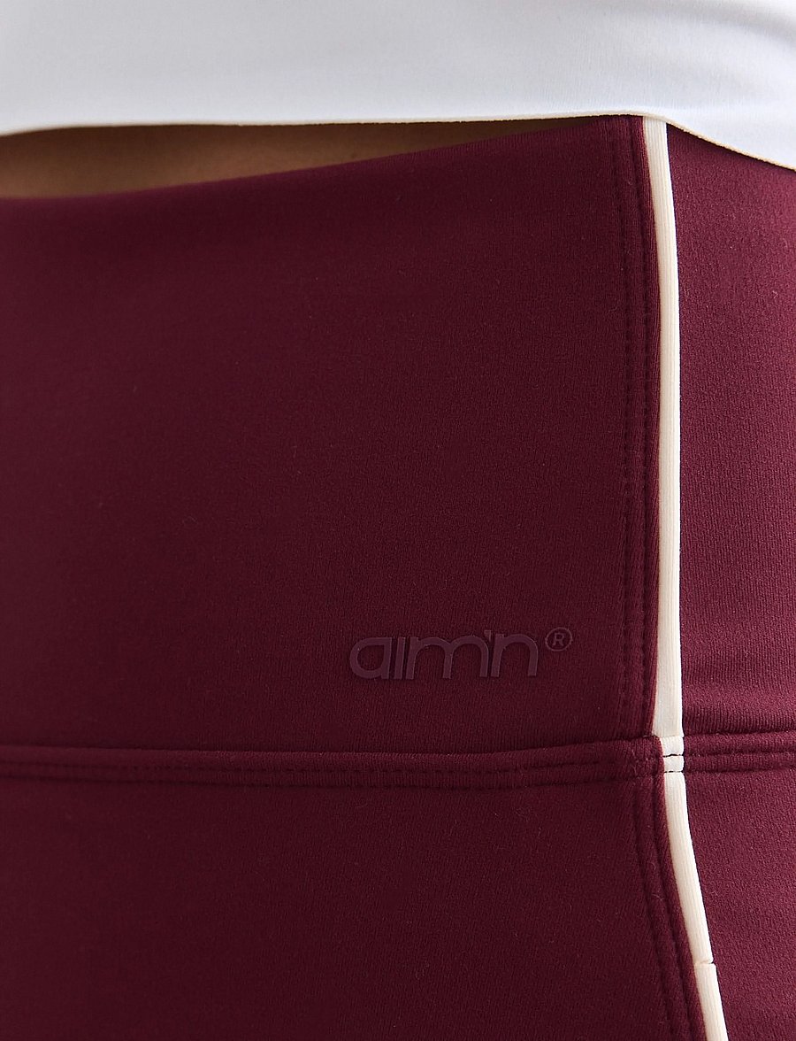 aim´n - Sense Contrast Skort - skorts - merlot - 5