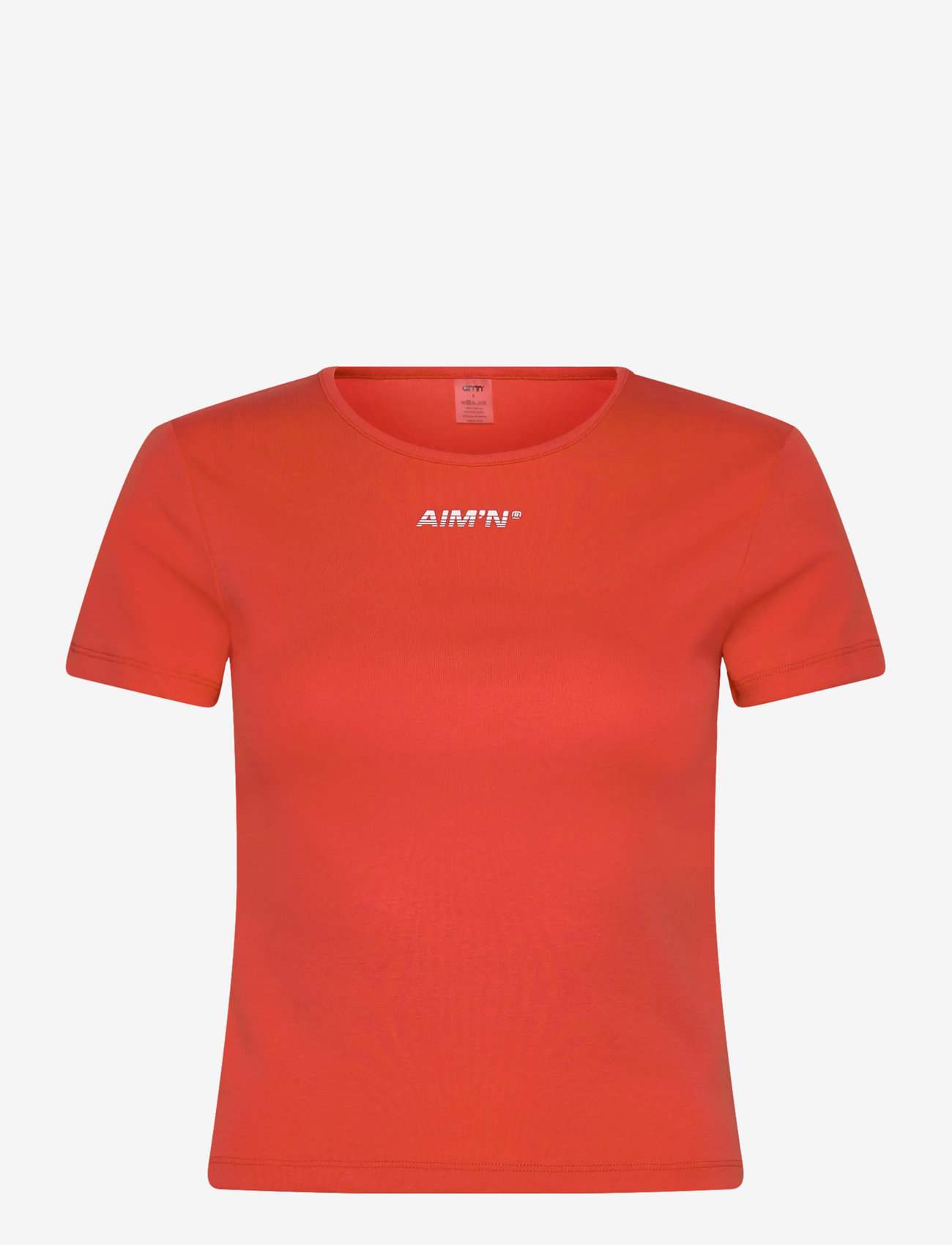 aim´n - Stretch T-shirt - t-shirts - tangerine stretch t-shirt - 1