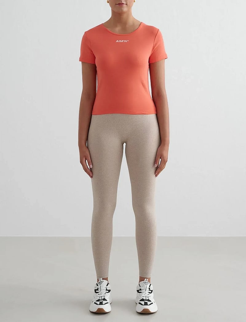 aim´n - Stretch T-shirt - t-shirts - tangerine stretch t-shirt - 4