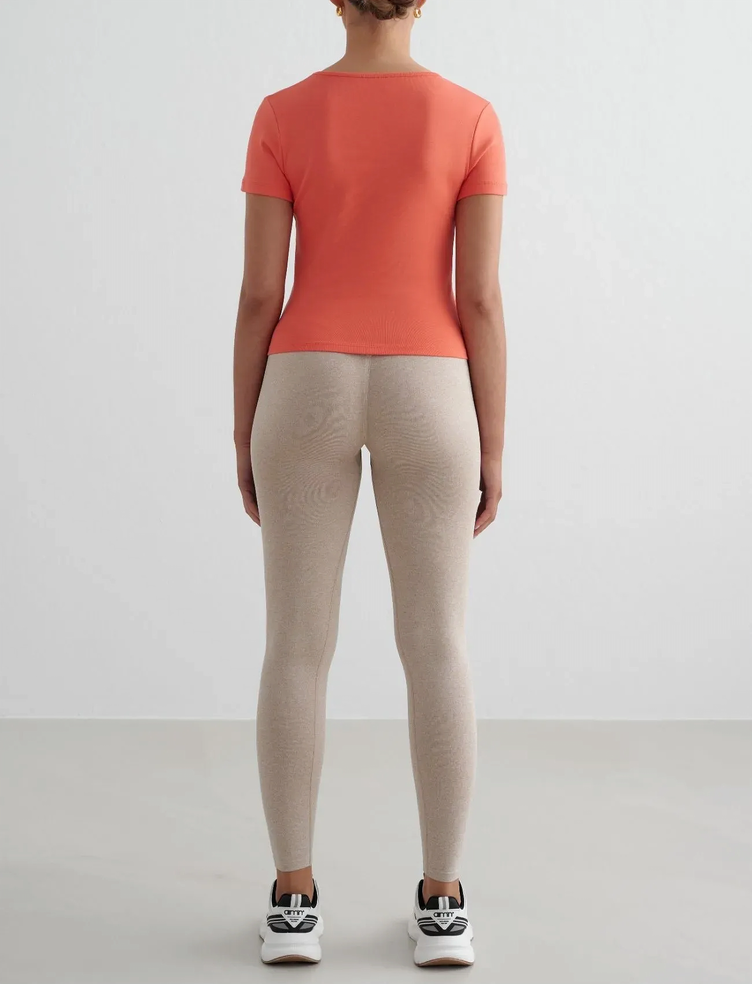 aim´n - Stretch T-shirt - t-shirts - tangerine stretch t-shirt - 5