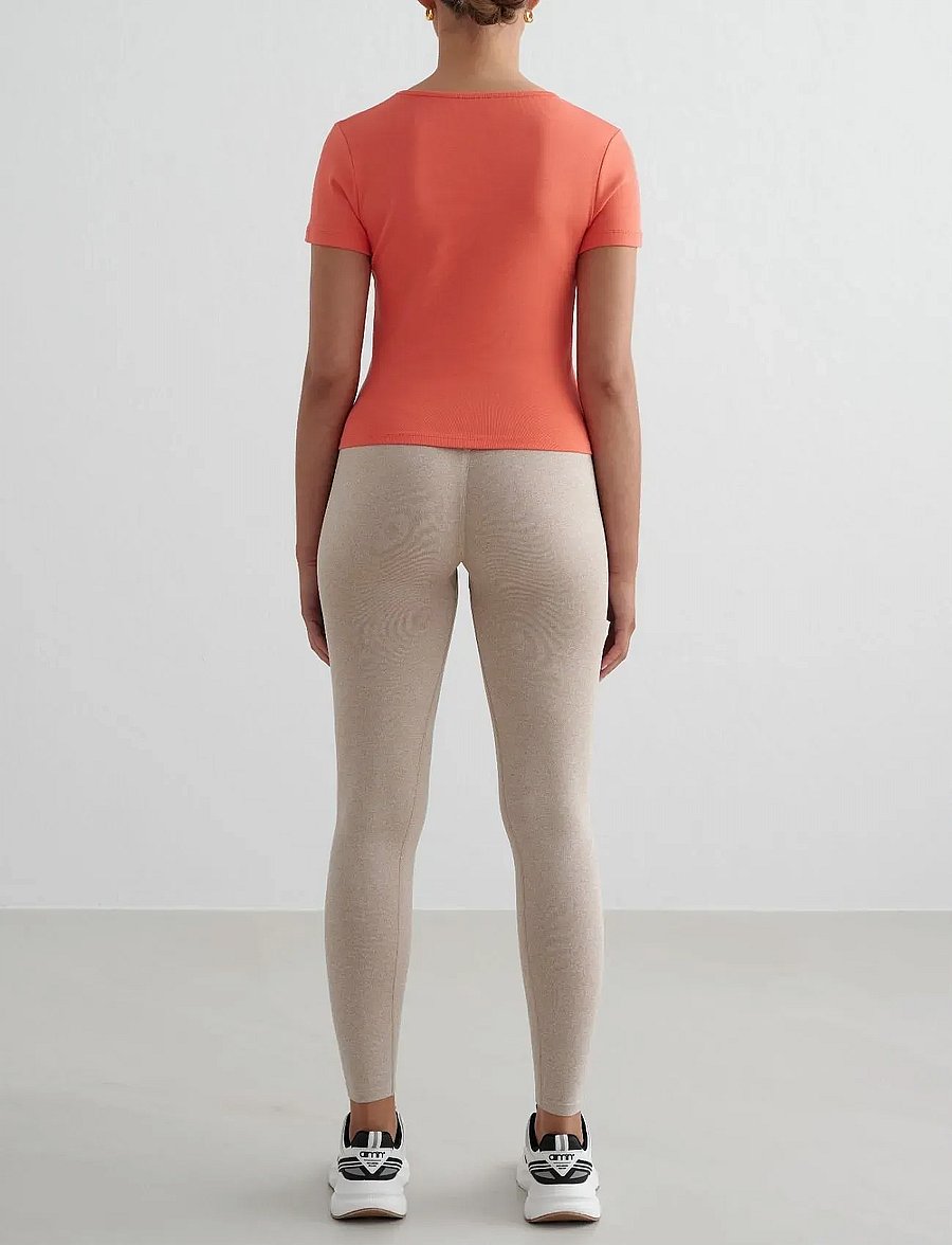 aim´n - Stretch T-shirt - t-shirts - tangerine stretch t-shirt - 5
