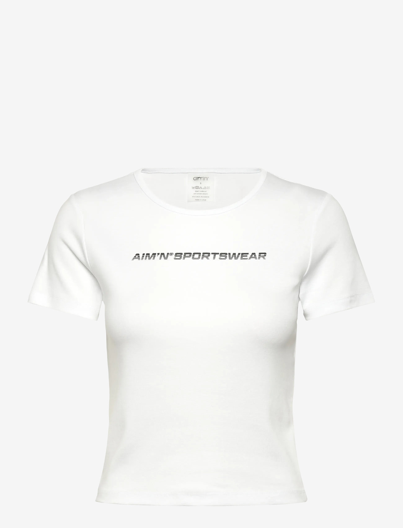 aim´n - Stretch T-shirt - t-shirts - white stretch t-shirt - 1