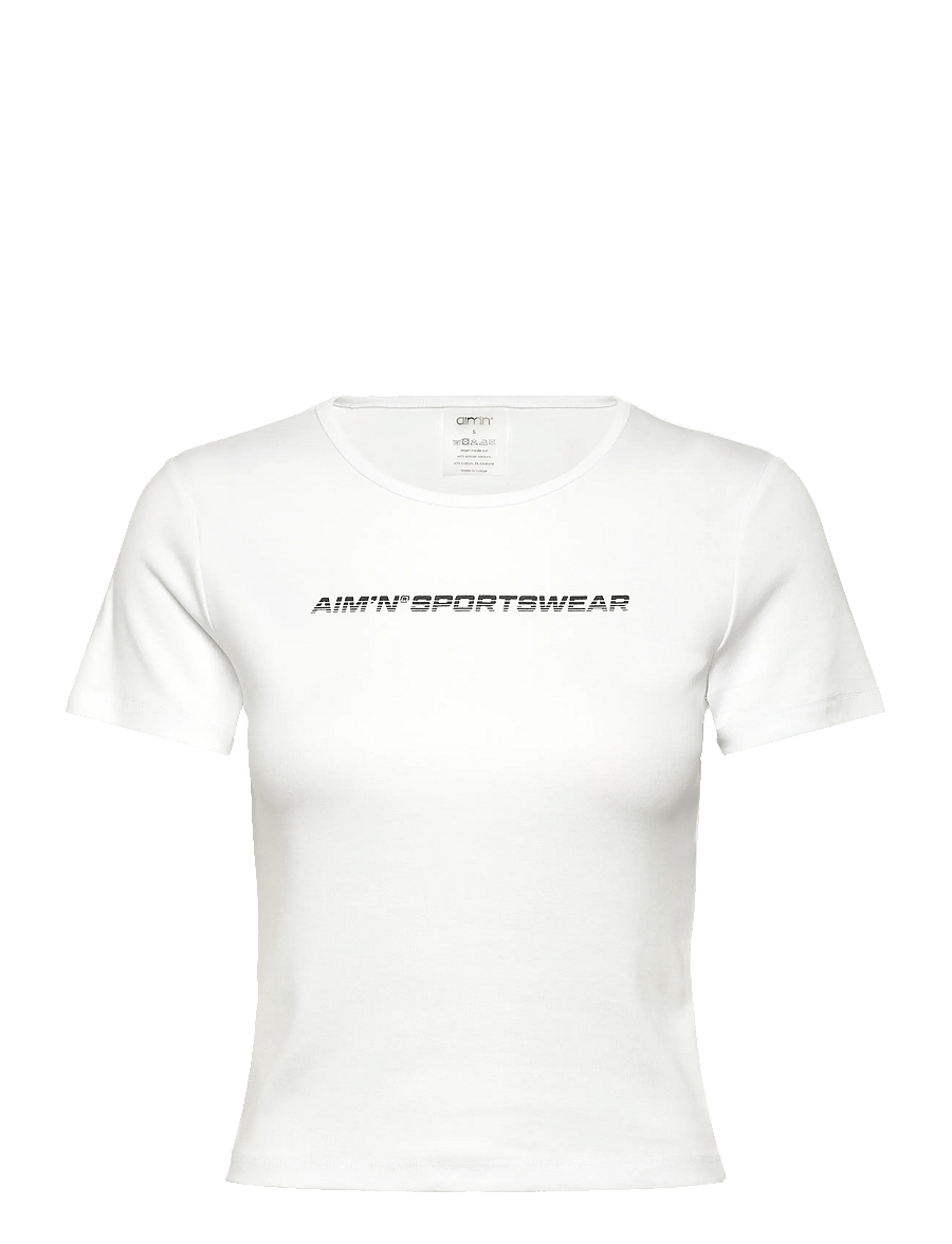 aim´n - Stretch T-shirt - t-shirts - white stretch t-shirt - 1