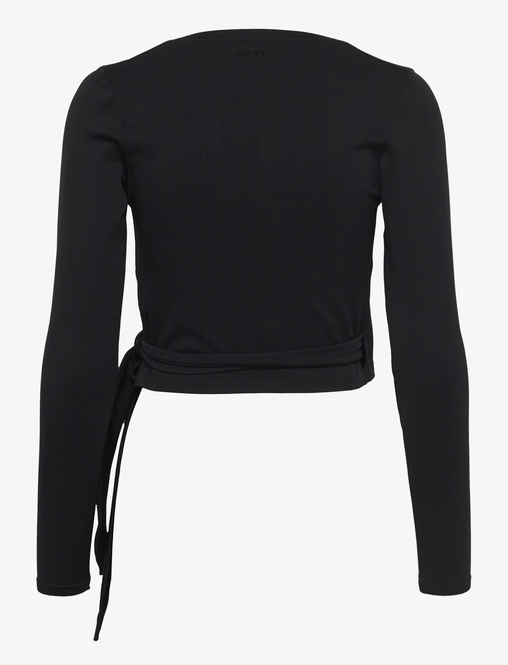 aim´n - Shape Seamless Wrap Long Sleeve - crop-tops - black - 2