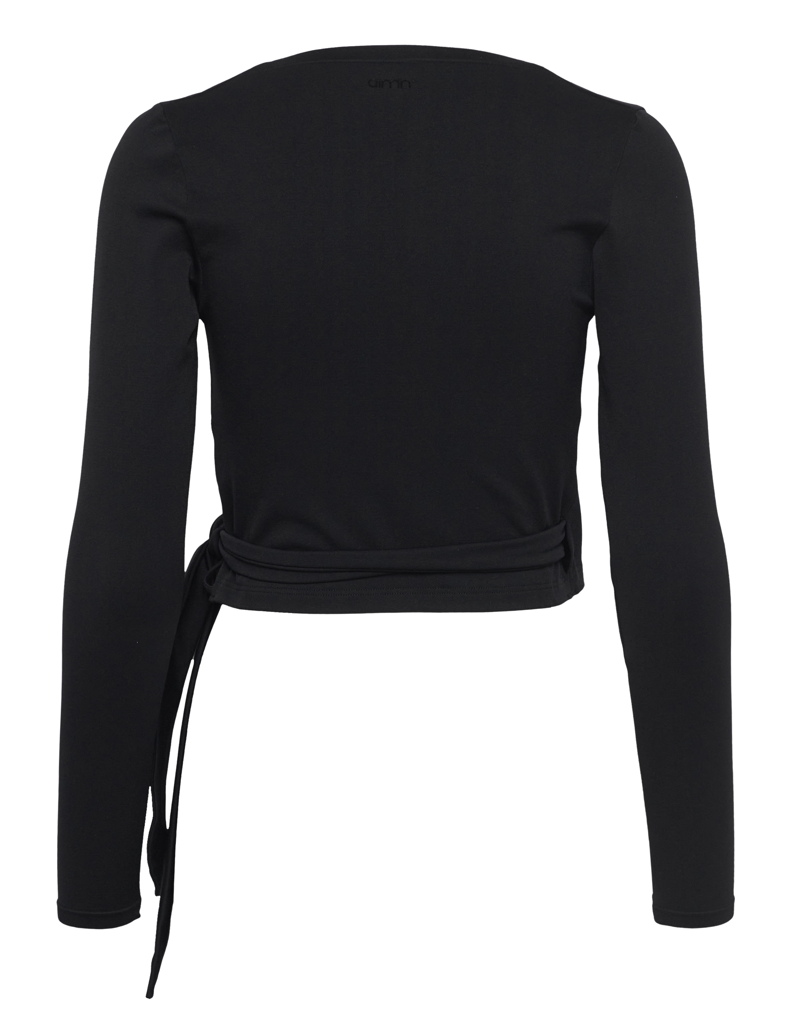 aim´n - Shape Seamless Wrap Long Sleeve - longsleeved tops - black - 2