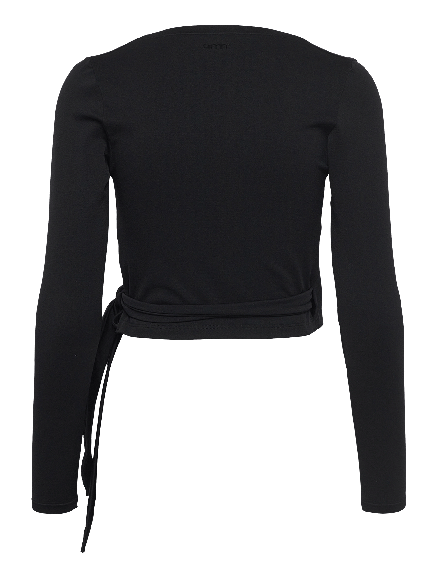 aim´n - Shape Seamless Wrap Long Sleeve - langarmshirts - black - 2
