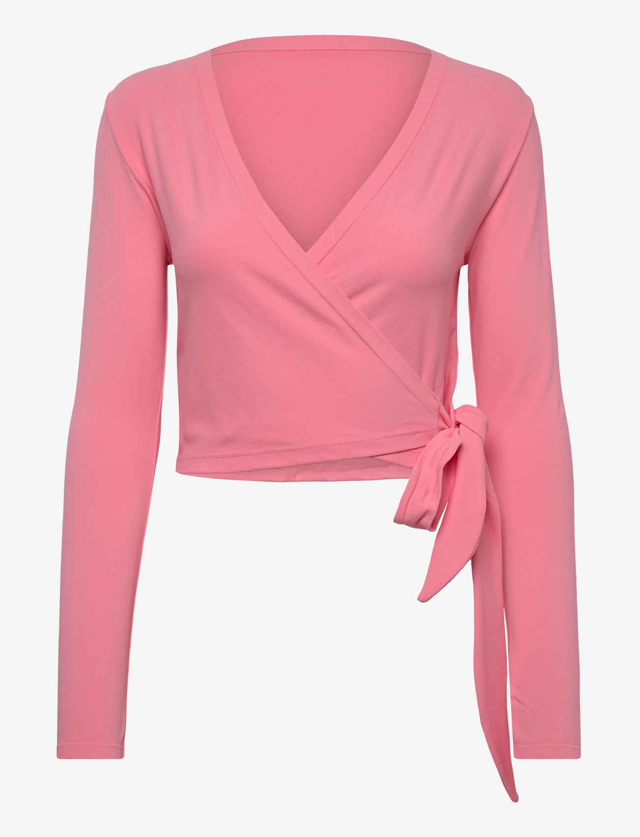 aim´n - Shape Seamless Wrap Long Sleeve - långärmade tröjor - blush - 1