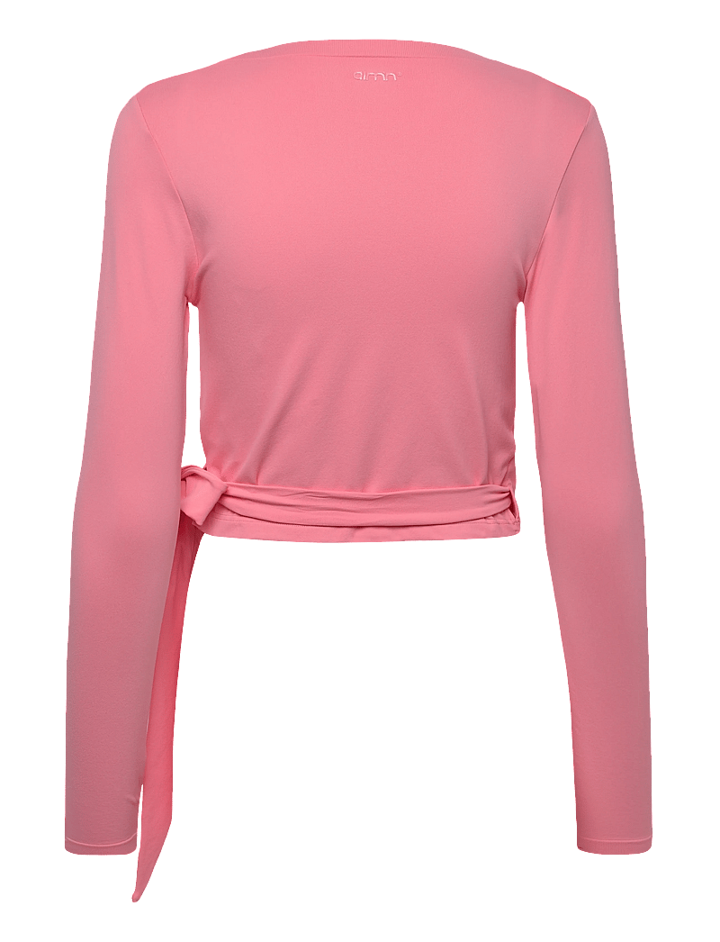 aim´n - Shape Seamless Wrap Long Sleeve - langarmshirts - blush - 2
