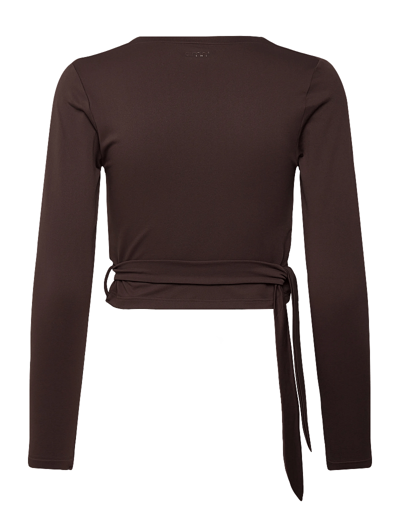 aim´n - Shape Seamless Wrap Long Sleeve - langarmshirts - chocolate - 2