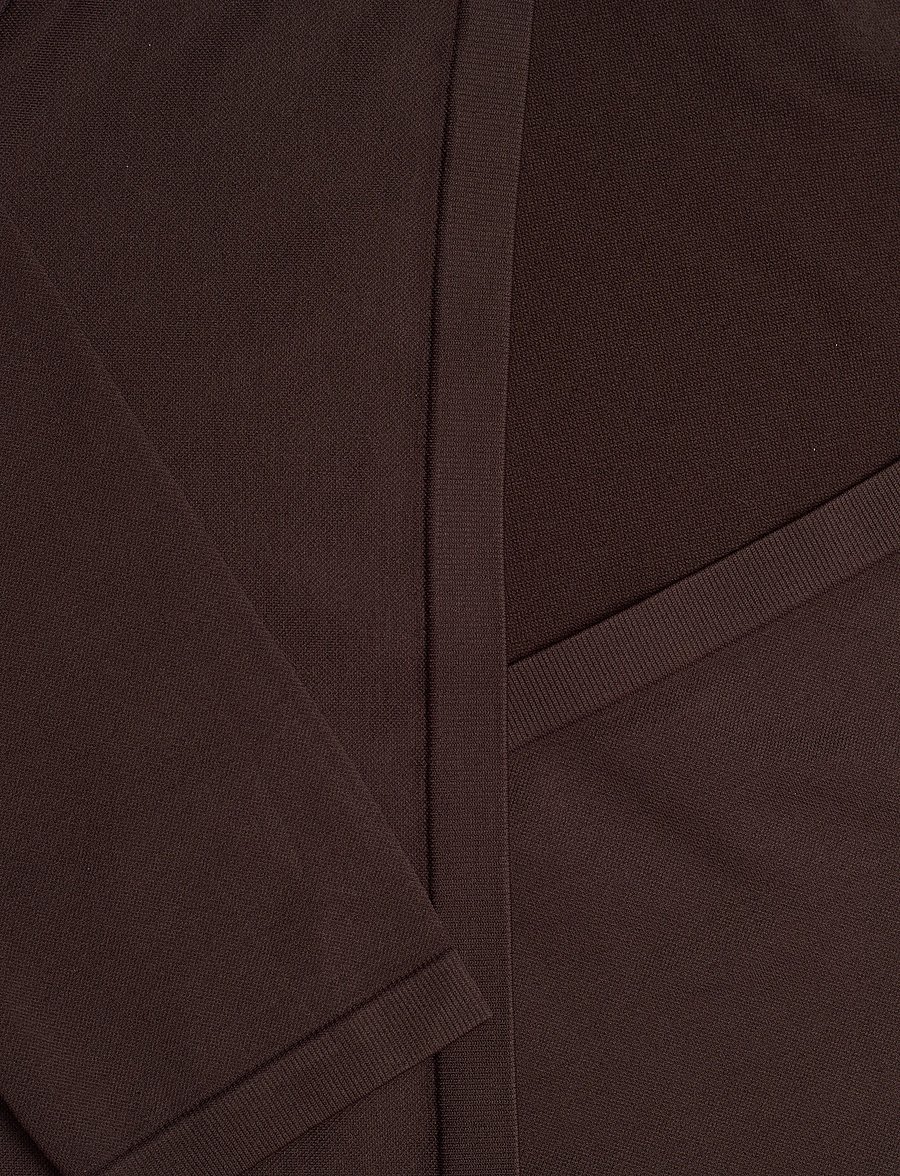 aim´n - Shape Seamless Wrap Long Sleeve - alussärgid ja t-särgid - chocolate - 5
