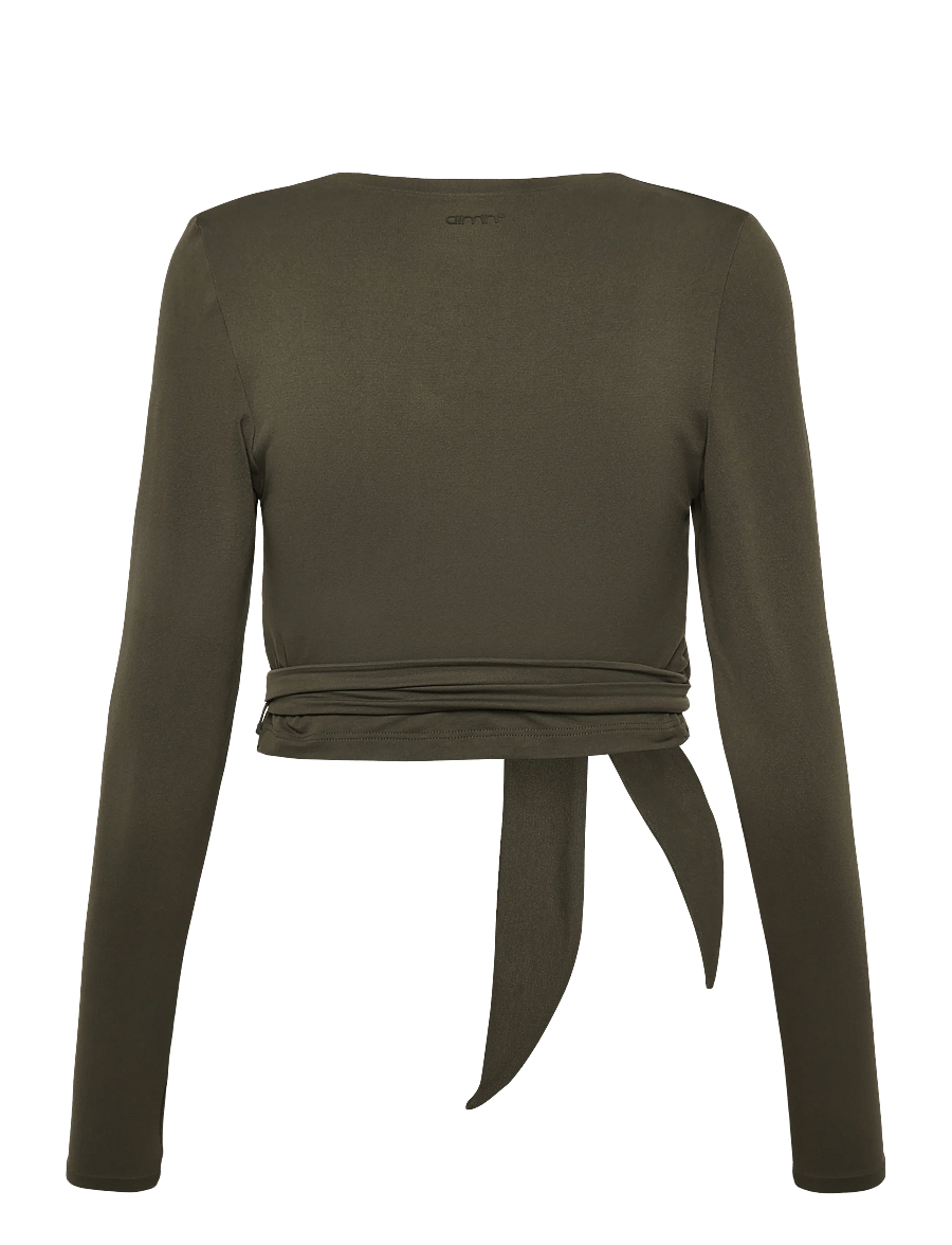 aim´n - Shape Seamless Wrap Long Sleeve - langarmshirts - dark ivy - 2