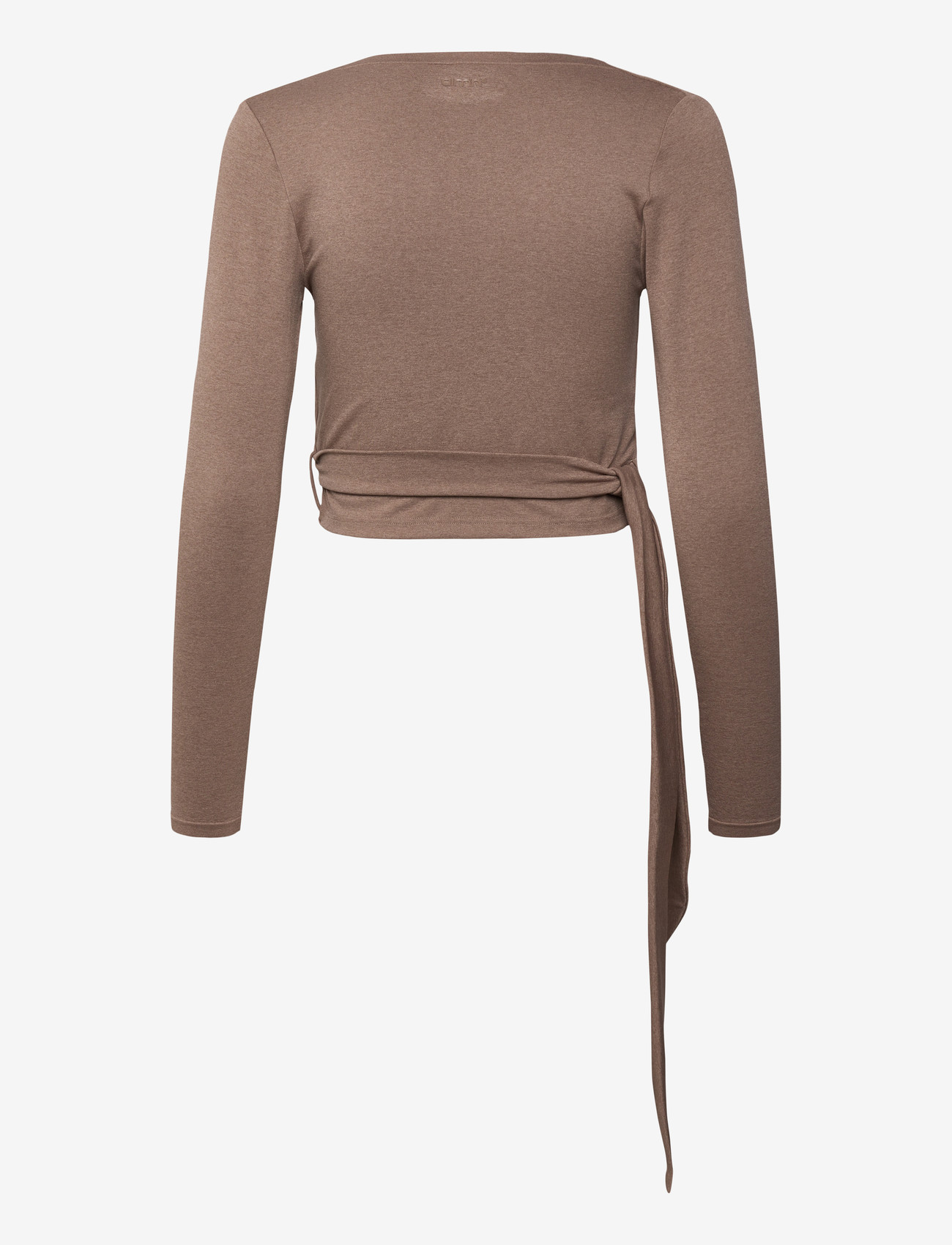 aim´n - Shape Seamless Wrap Long Sleeve - longsleeved tops - espresso melange - 2