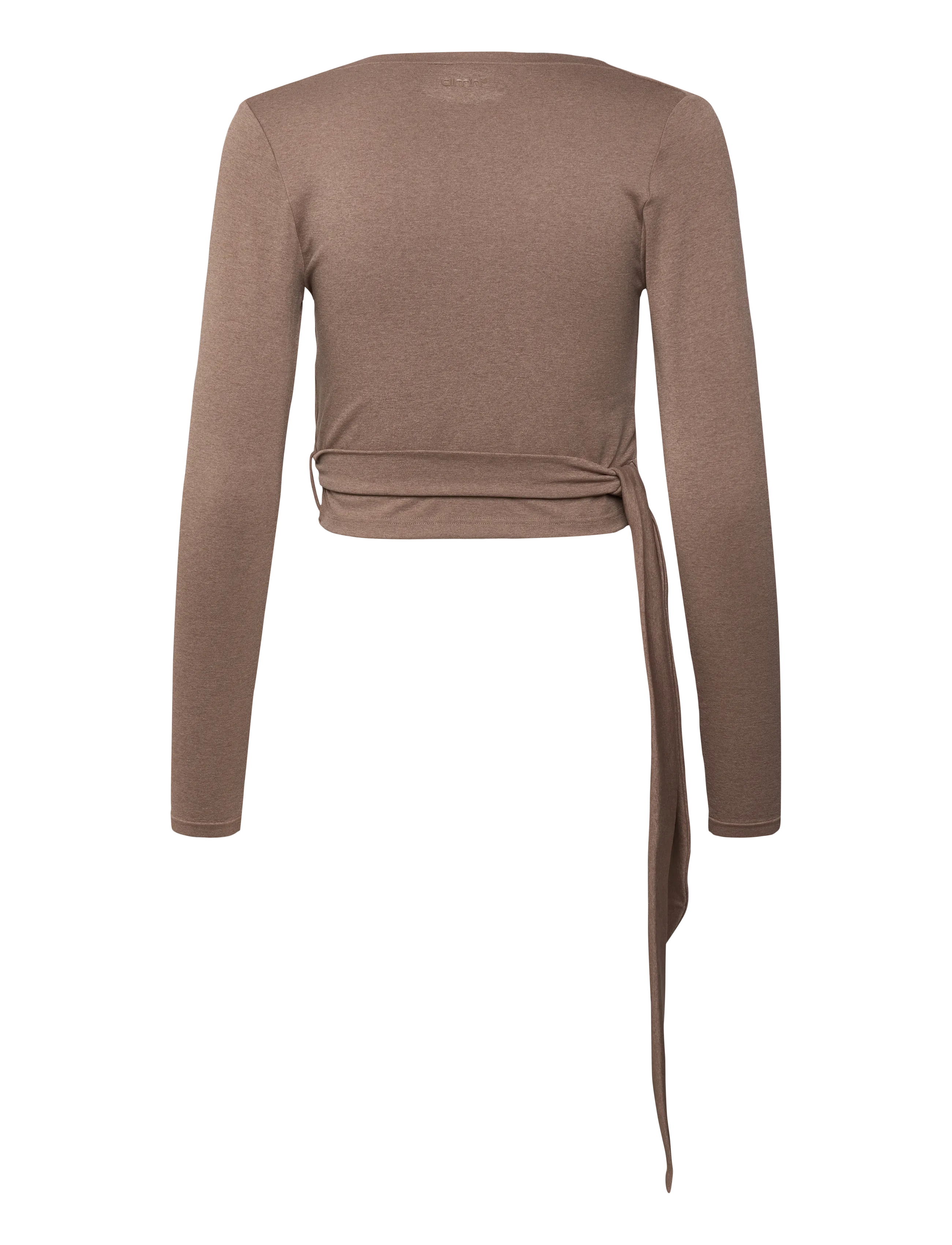 aim´n - Shape Seamless Wrap Long Sleeve - langarmshirts - espresso melange - 2