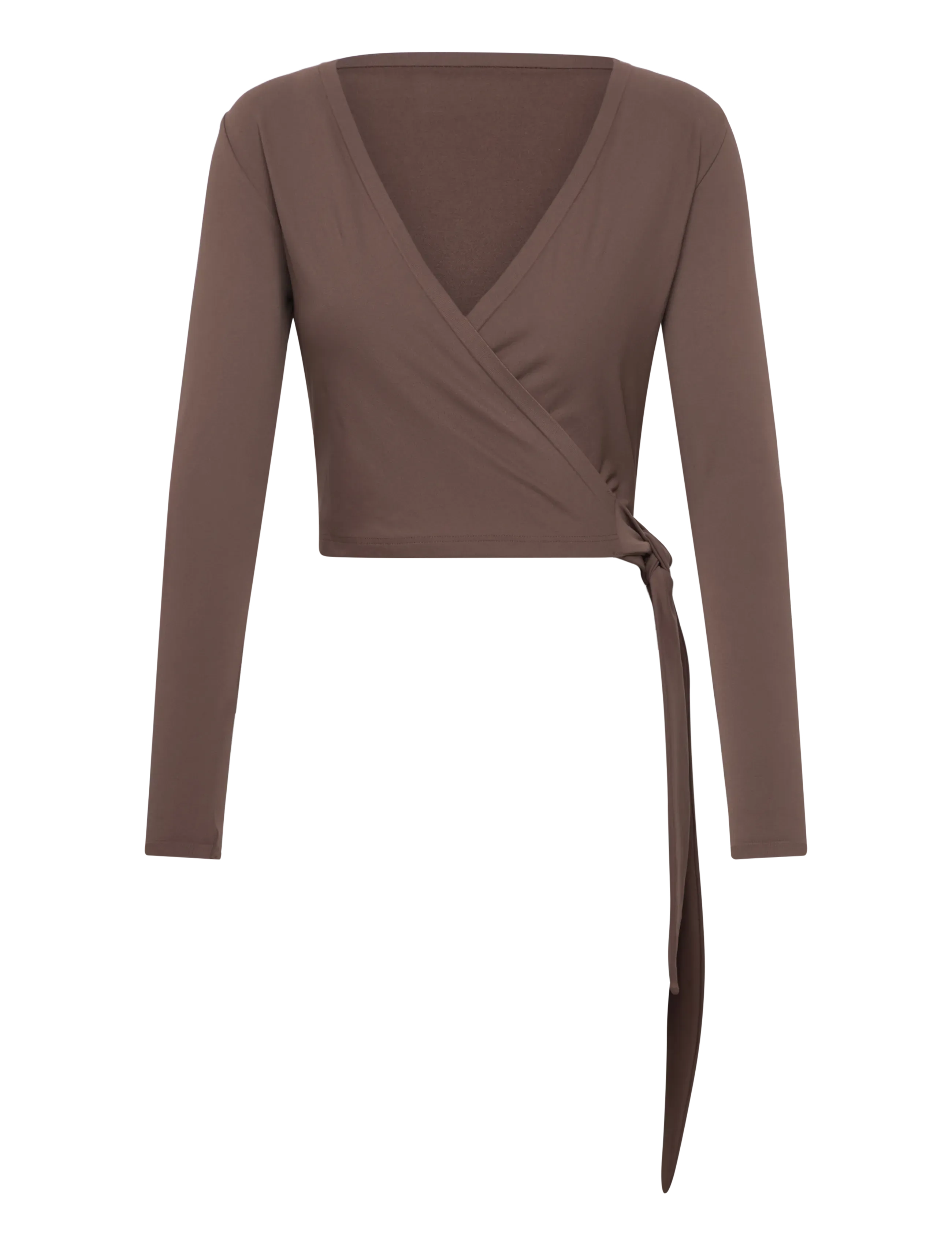 aim´n Shape Seamless Wrap Long Sleeve - Tops & T-shirts - MACCHIATO / brown