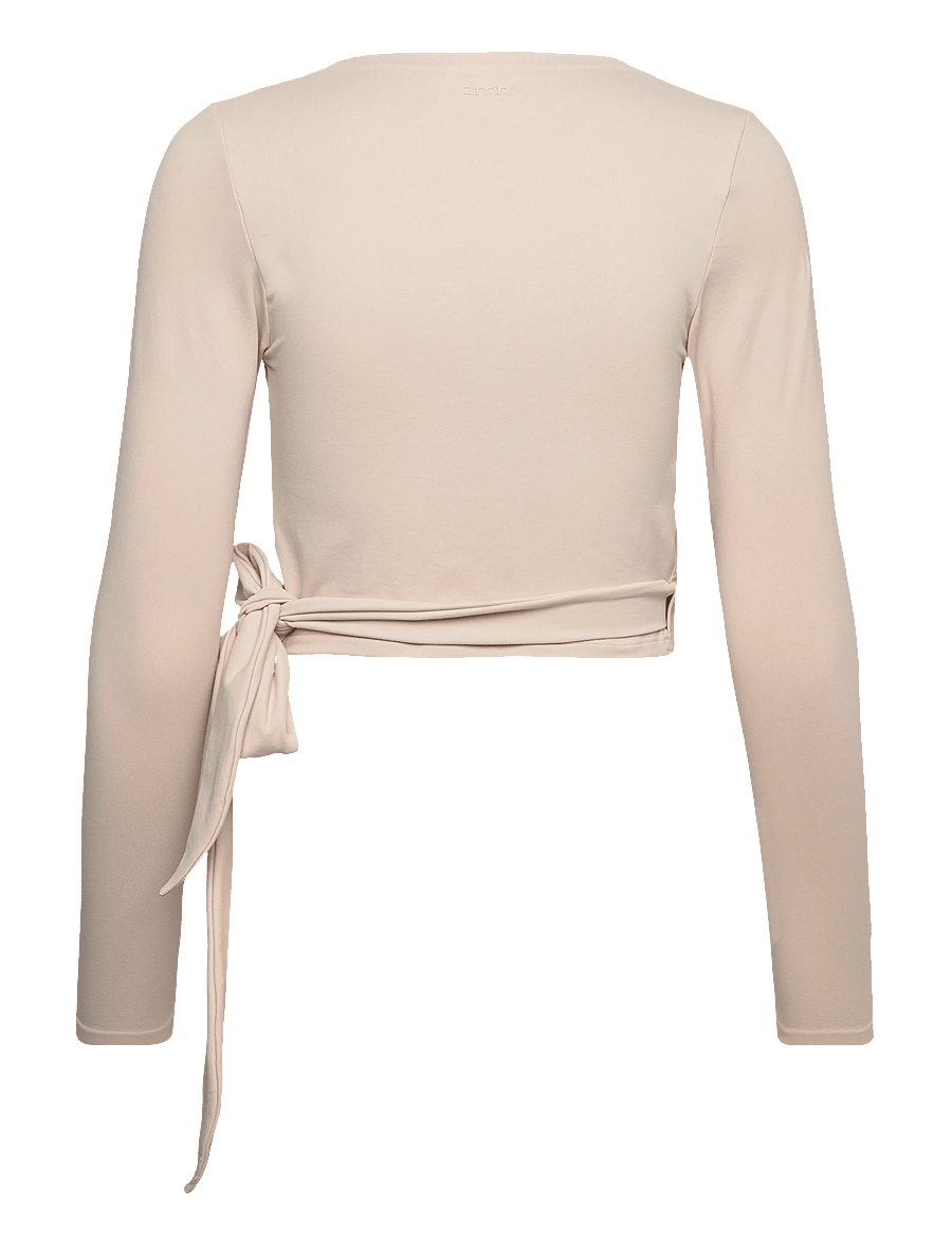 aim´n - Shape Seamless Wrap Long Sleeve - langarmshirts - sand - 2
