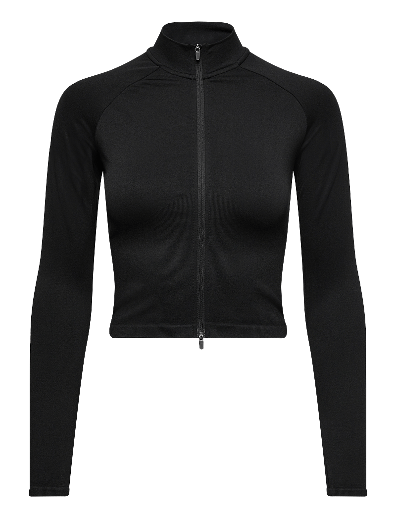 aim´n - Shape Seamless Zip Jacket - träningsjackor - black - 1