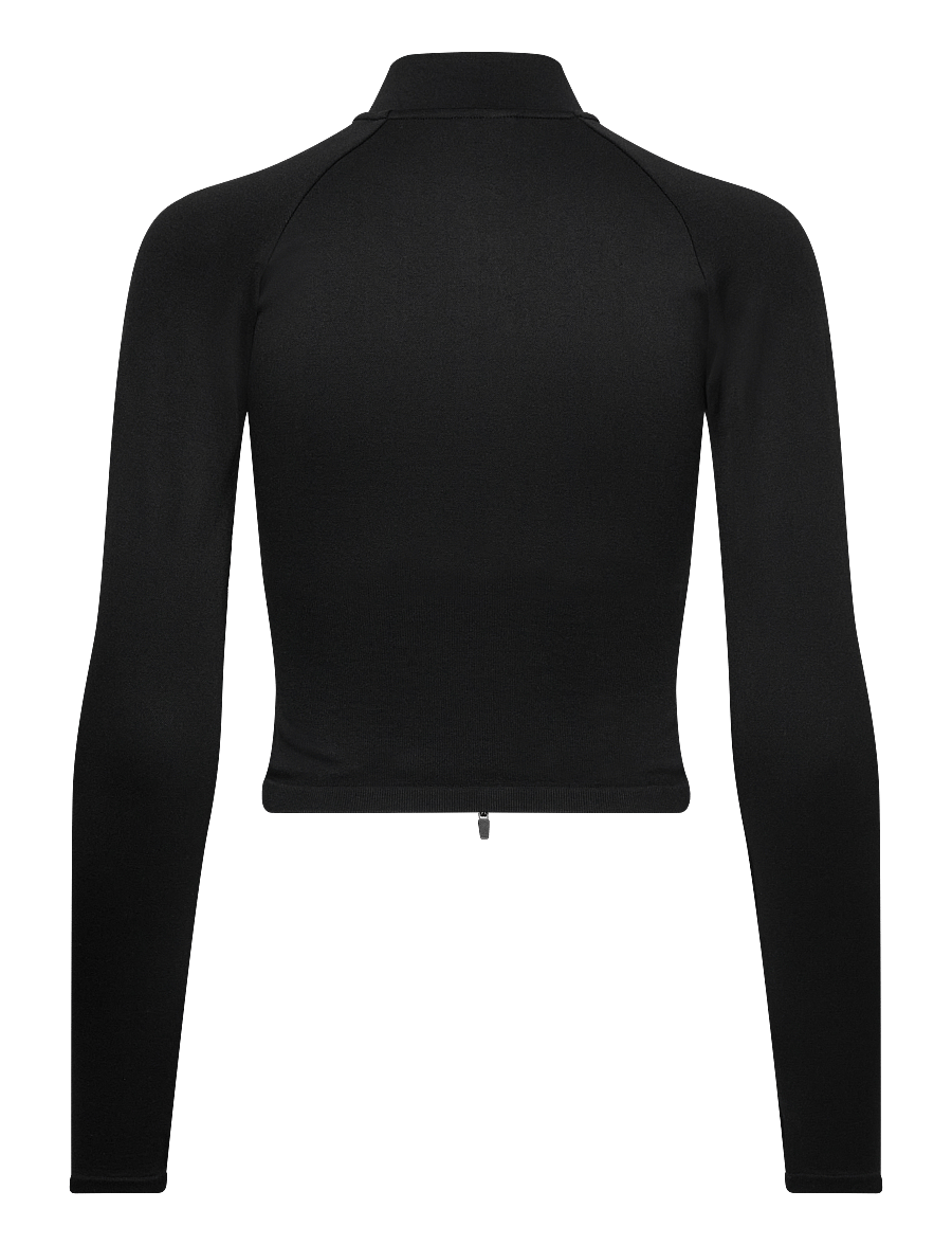 aim´n - Shape Seamless Zip Jacket - oberteile - black - 2