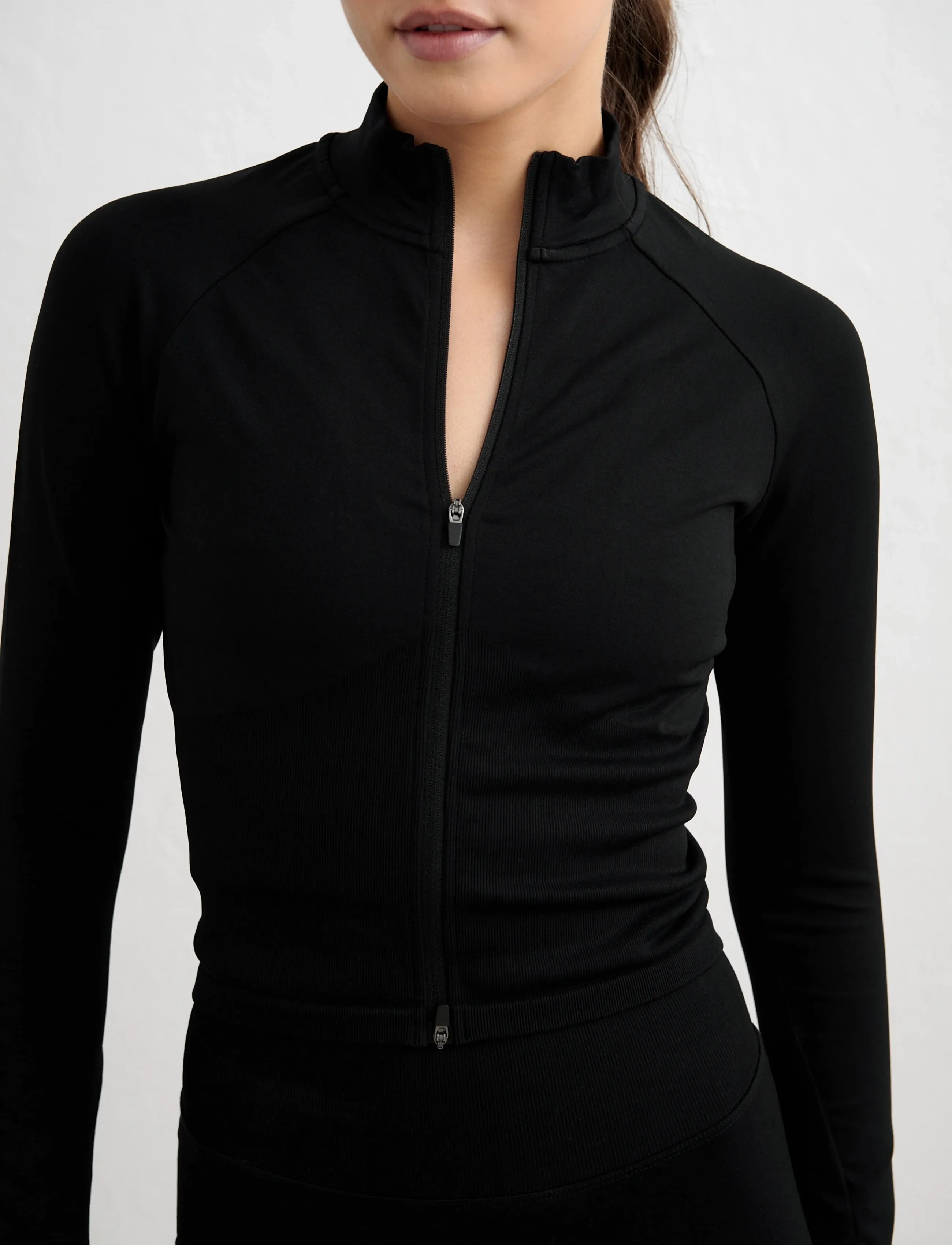 aim´n - Shape Seamless Zip Jacket - fleecejacken - black - 3