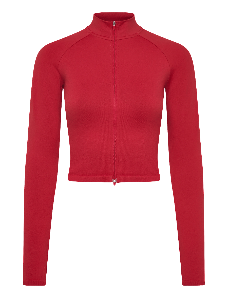 aim´n - Shape Seamless Zip Jacket - Överdelar - cayenne - 1