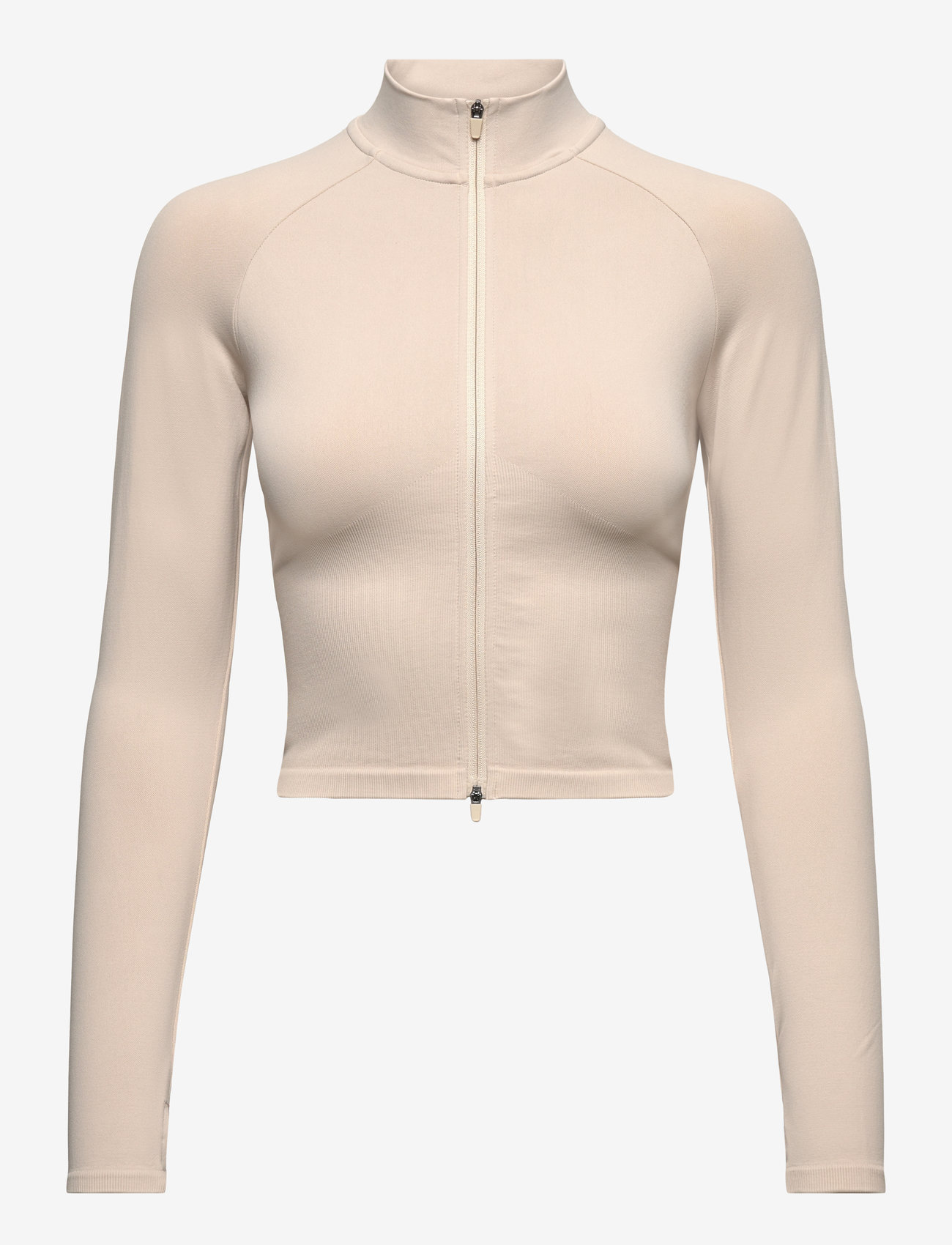 aim´n - Shape Seamless Zip Jacket - longsleeved tops - clay - 0