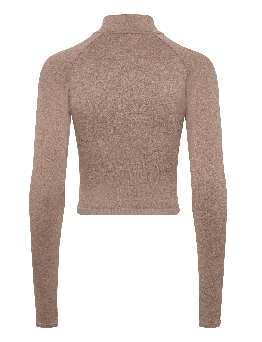 aim´n - Shape Seamless Zip Jacket - Överdelar - espresso melange - 2