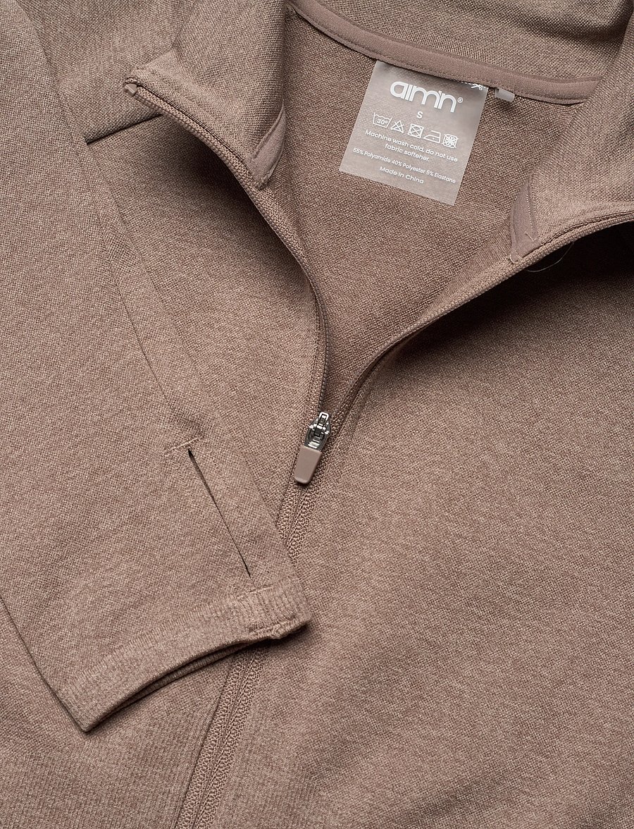 aim´n - Shape Seamless Zip Jacket - Överdelar - espresso melange - 5