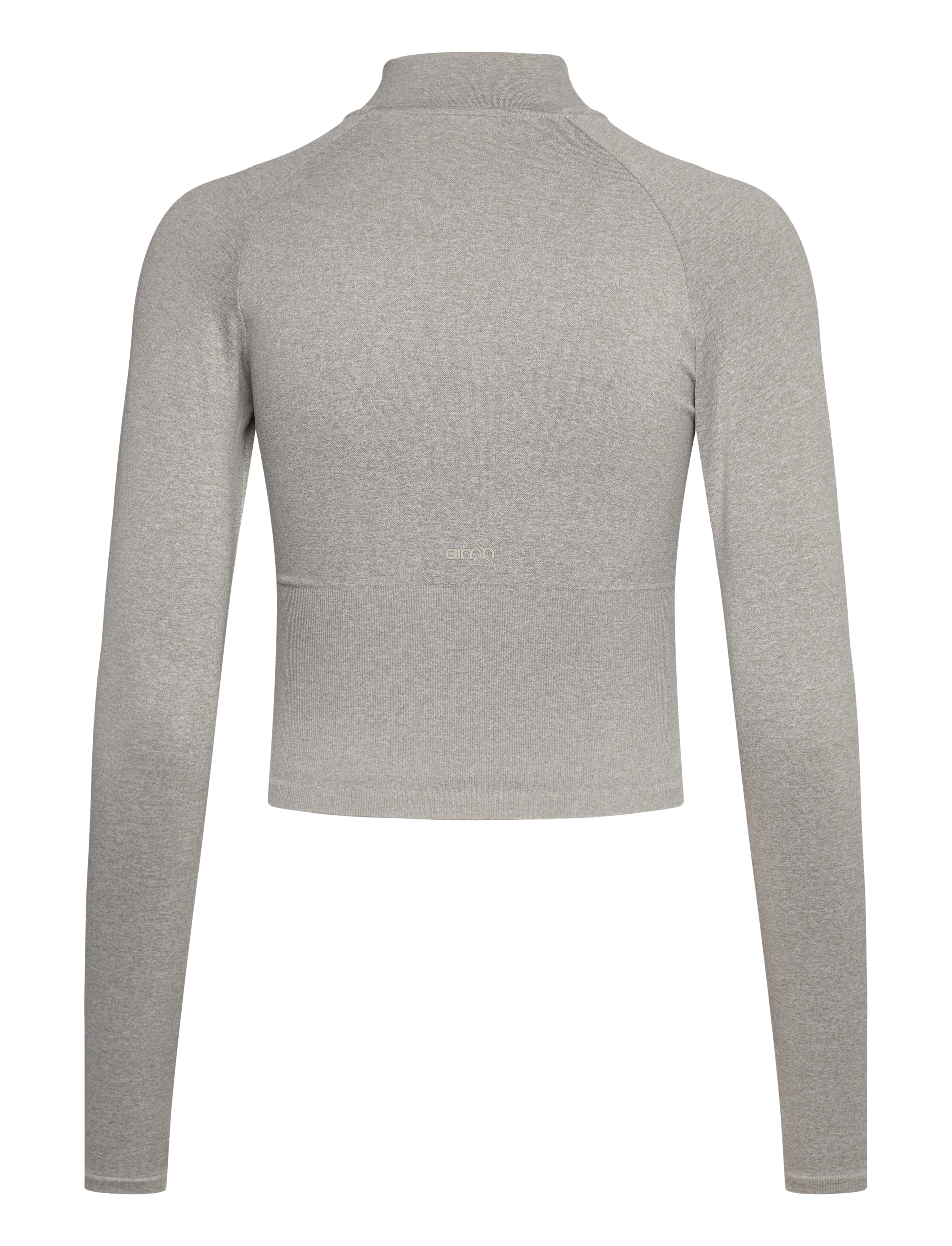 aim´n - Shape Seamless Zip Jacket - Överdelar - grey melange - 2