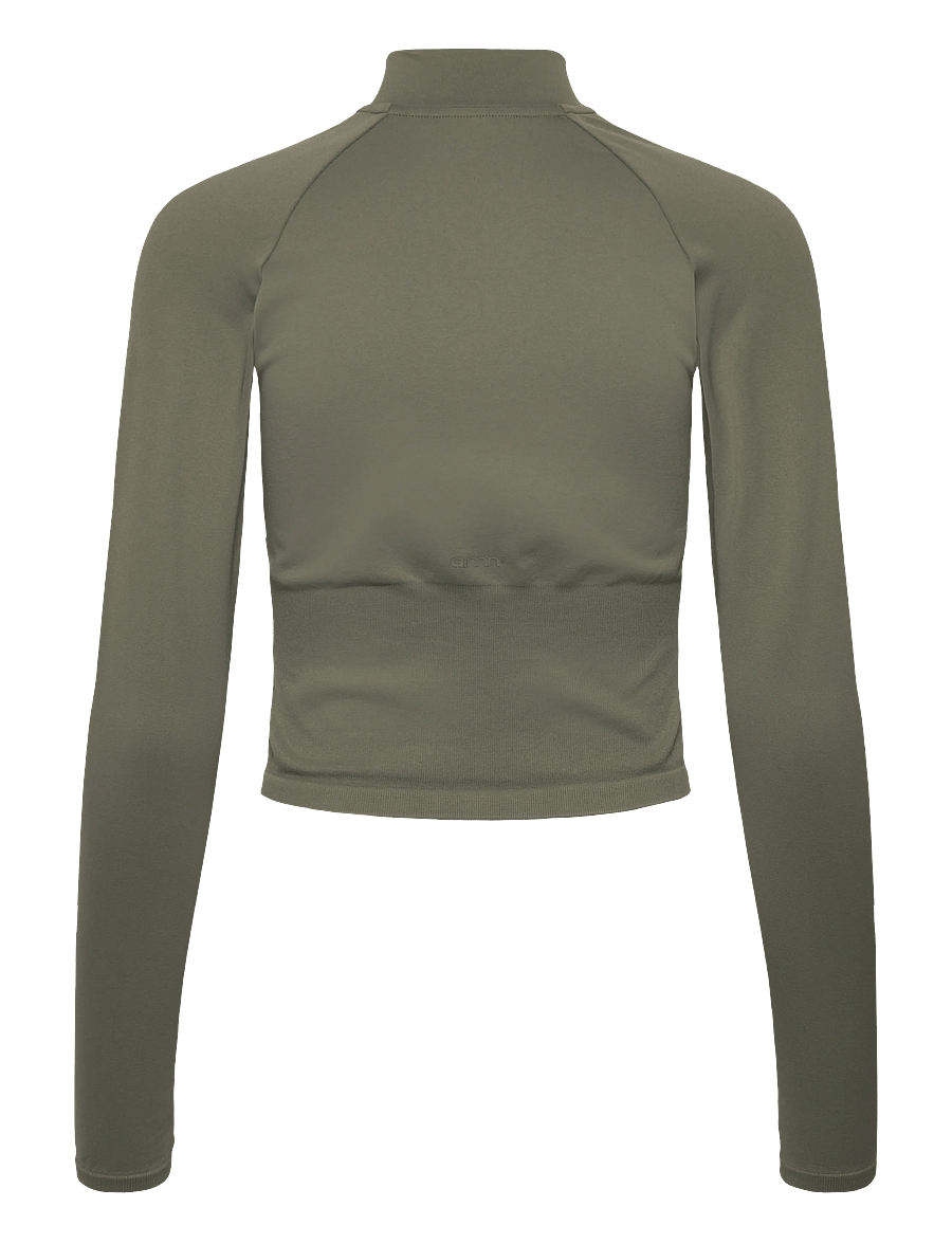 aim´n - Shape Seamless Zip Jacket - Överdelar - ivy - 2