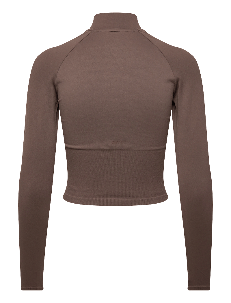 aim´n - Shape Seamless Zip Jacket - oberteile - macchiato - 2