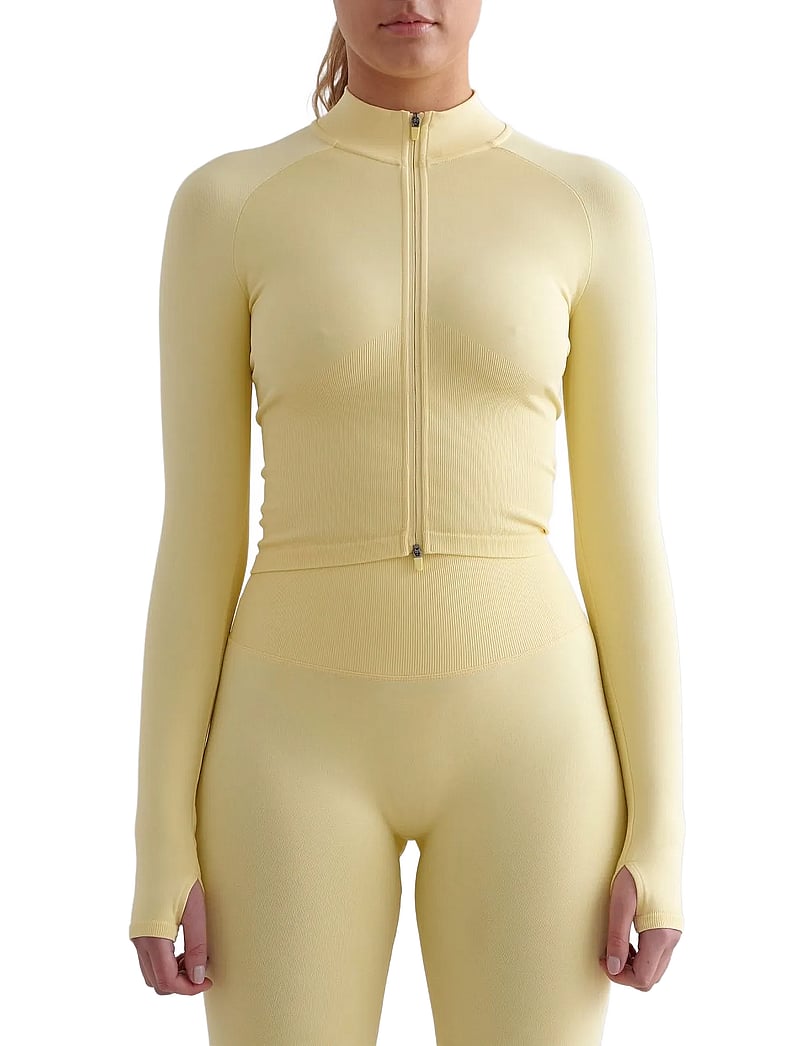 aim´n - Shape Seamless Zip Jacket - sportsjakker - mellow - 0