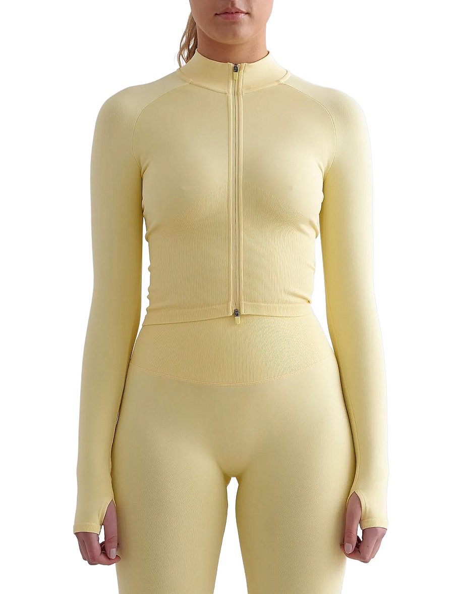 aim´n - Shape Seamless Zip Jacket - Överdelar - mellow - 0
