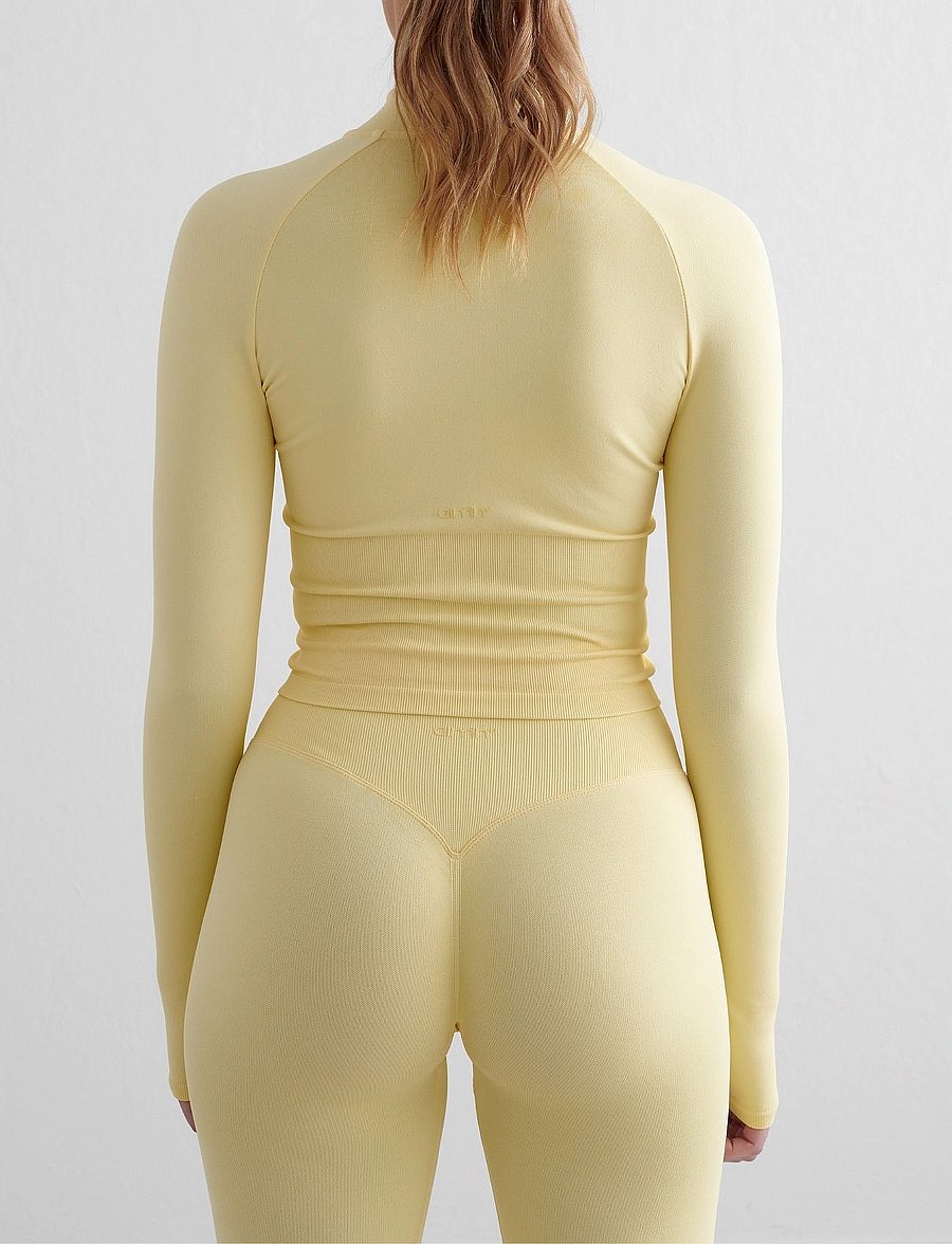 aim´n - Shape Seamless Zip Jacket - Överdelar - mellow - 3