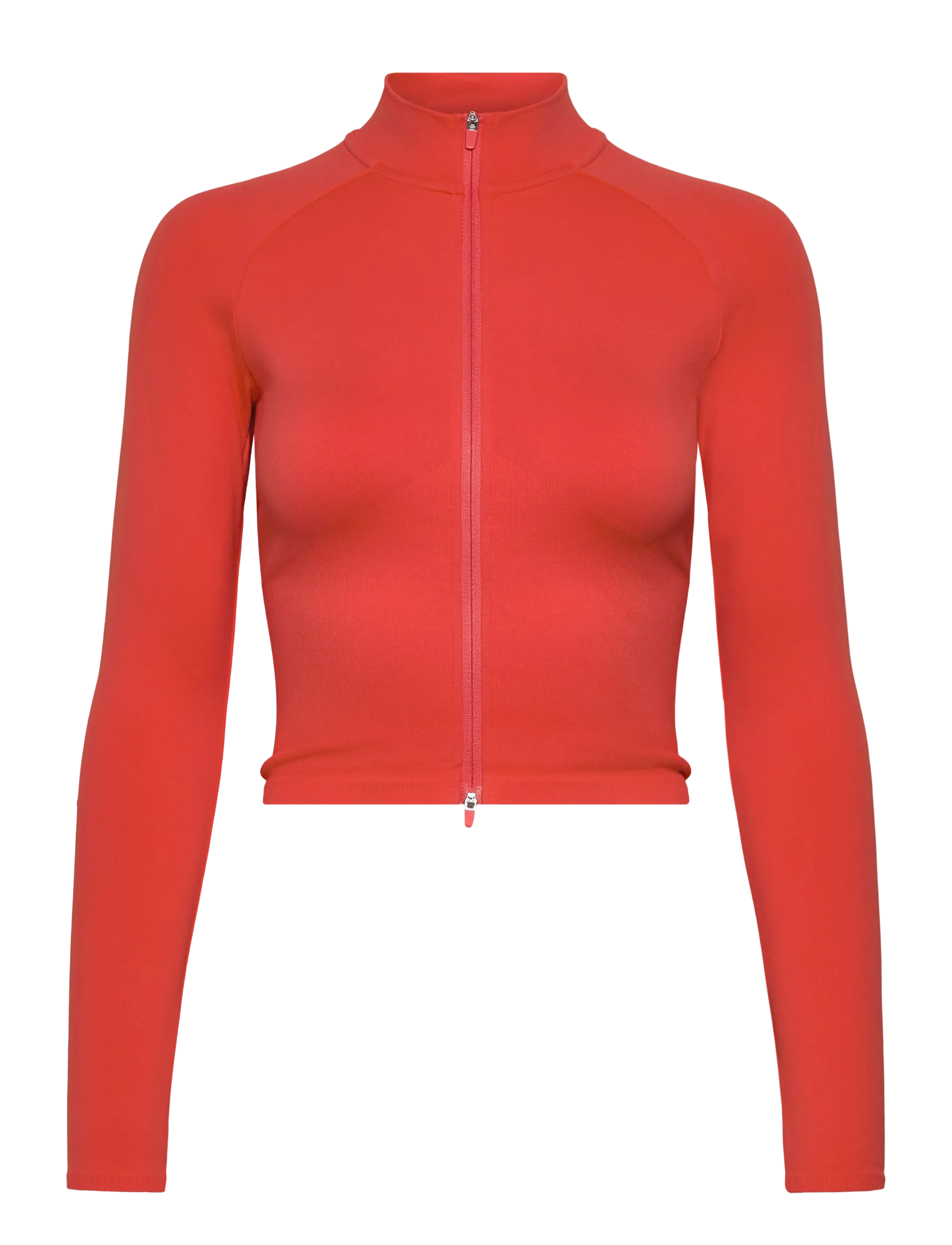 Shape Seamless Zip Jacket - TANGERINE