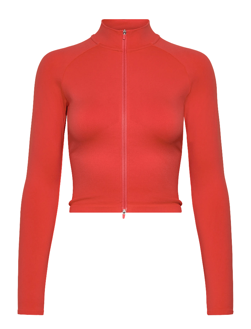 aim´n - Shape Seamless Zip Jacket - träningsjackor - tangerine - 1
