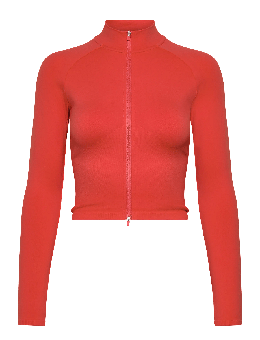 aim´n - Shape Seamless Zip Jacket - Överdelar - tangerine - 1