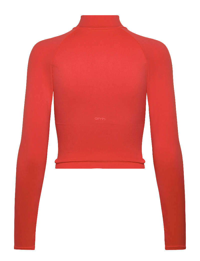 aim´n - Shape Seamless Zip Jacket - träningsjackor - tangerine - 2