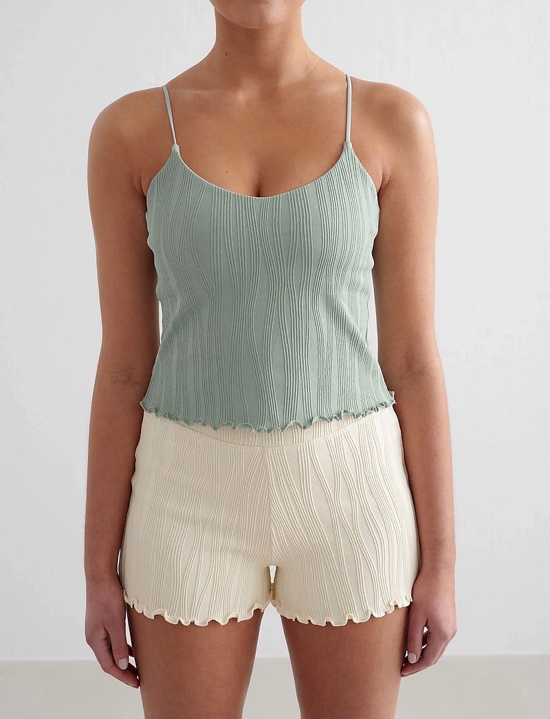 aim´n - Tulip Singlet - toppar & t-shirts - aqua - 0