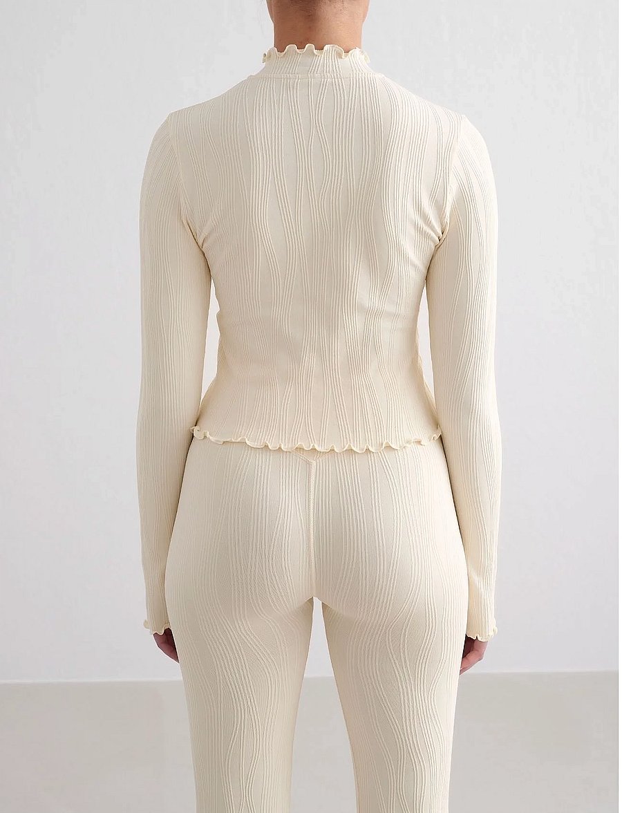 aim´n - Tulip Zip Jacket - langarmshirts - almond white - 5
