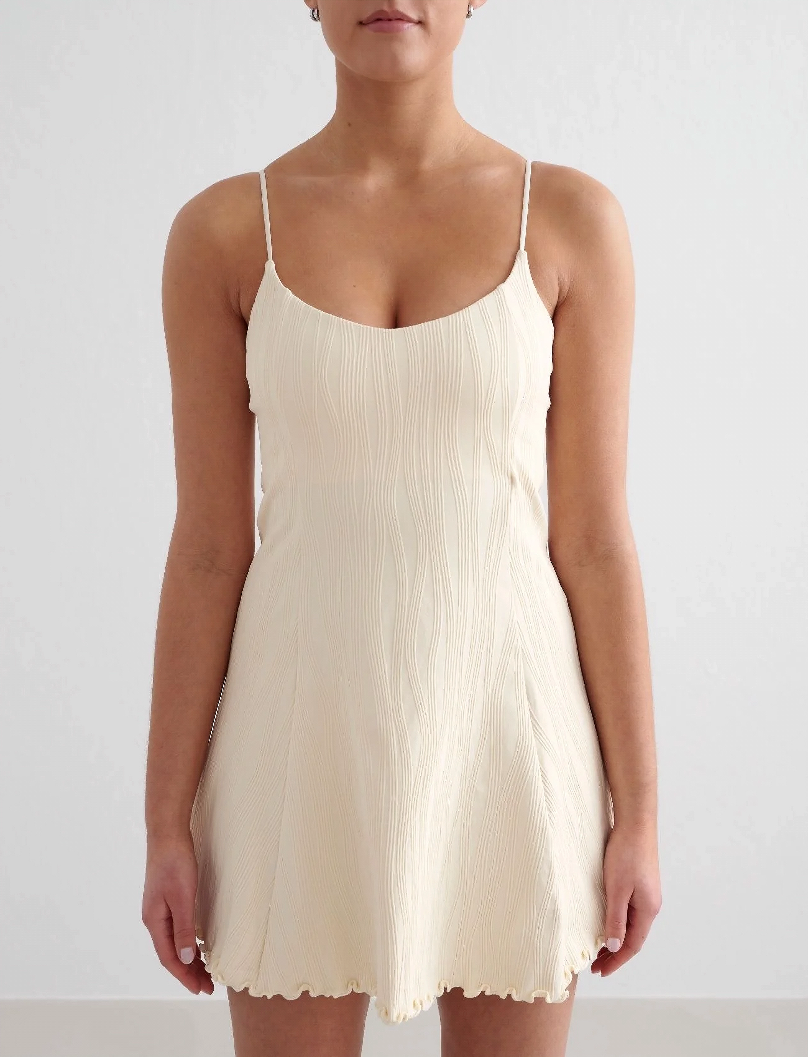 aim´n - Tulip Dress - sports dresses - almond white - 5