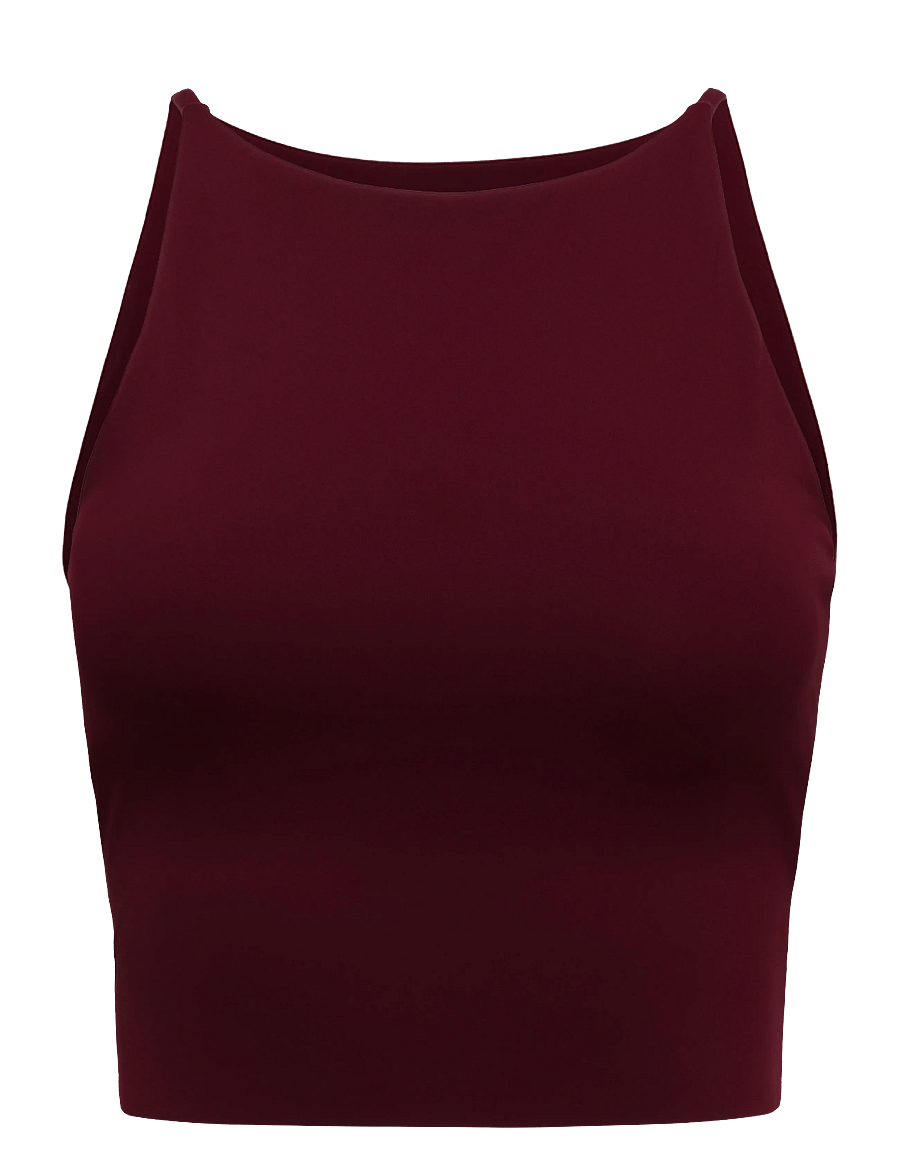 aim´n - Sense Halter Bralette - kerge toestus - merlot - 1