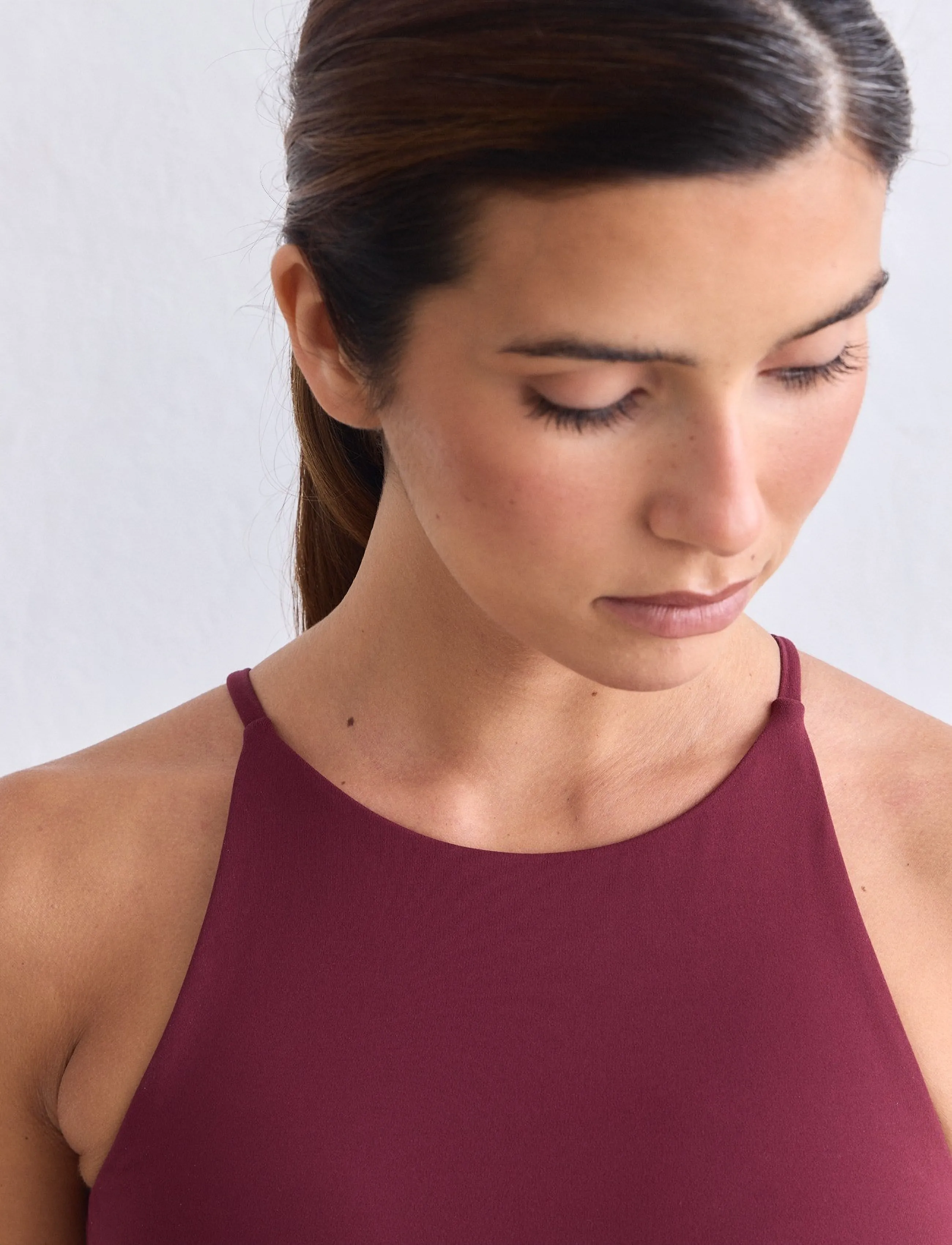 aim´n - Sense Halter Bralette - kerge toestus - merlot - 3