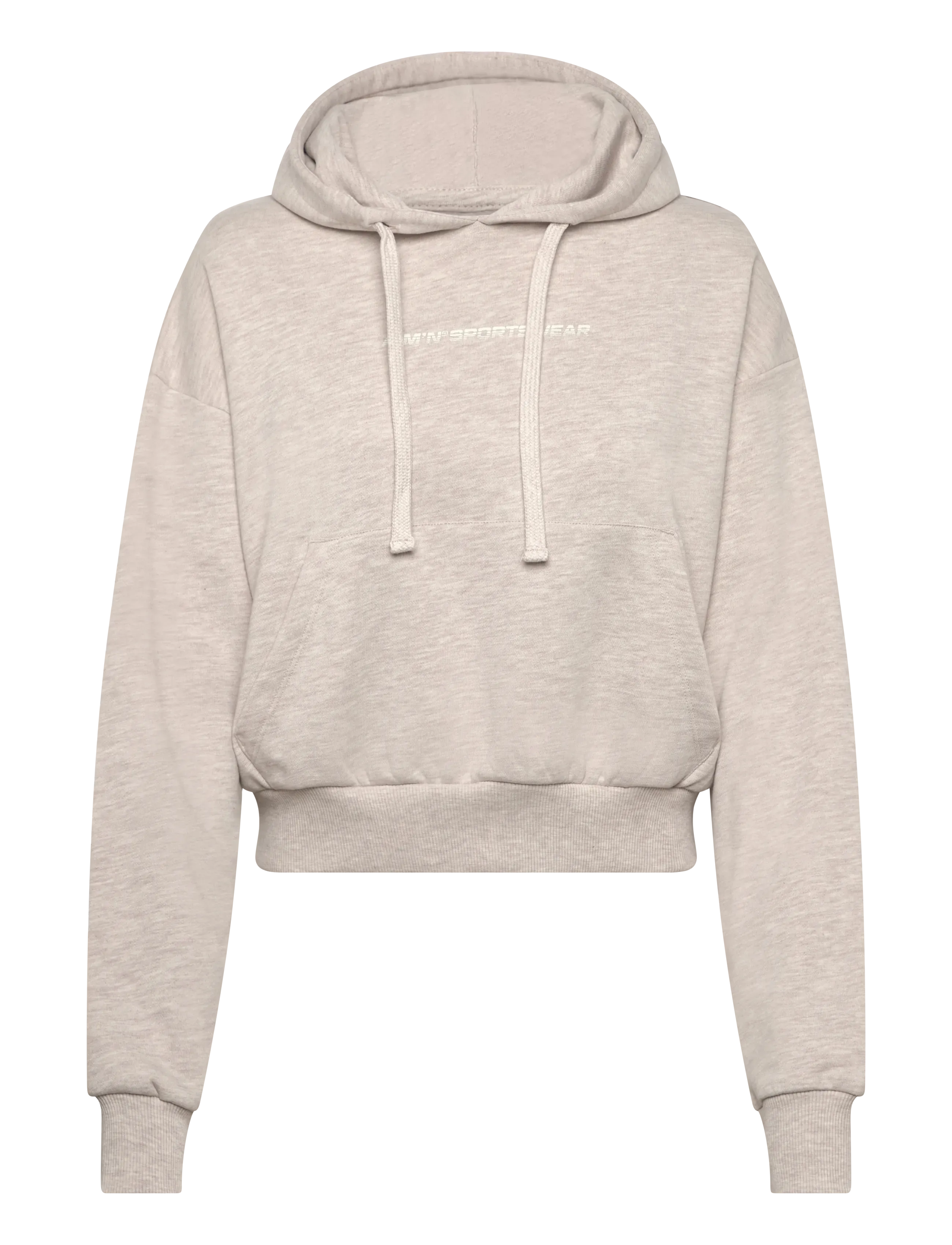 BEIGE MELANGE CHUNKY TERRY HOOD