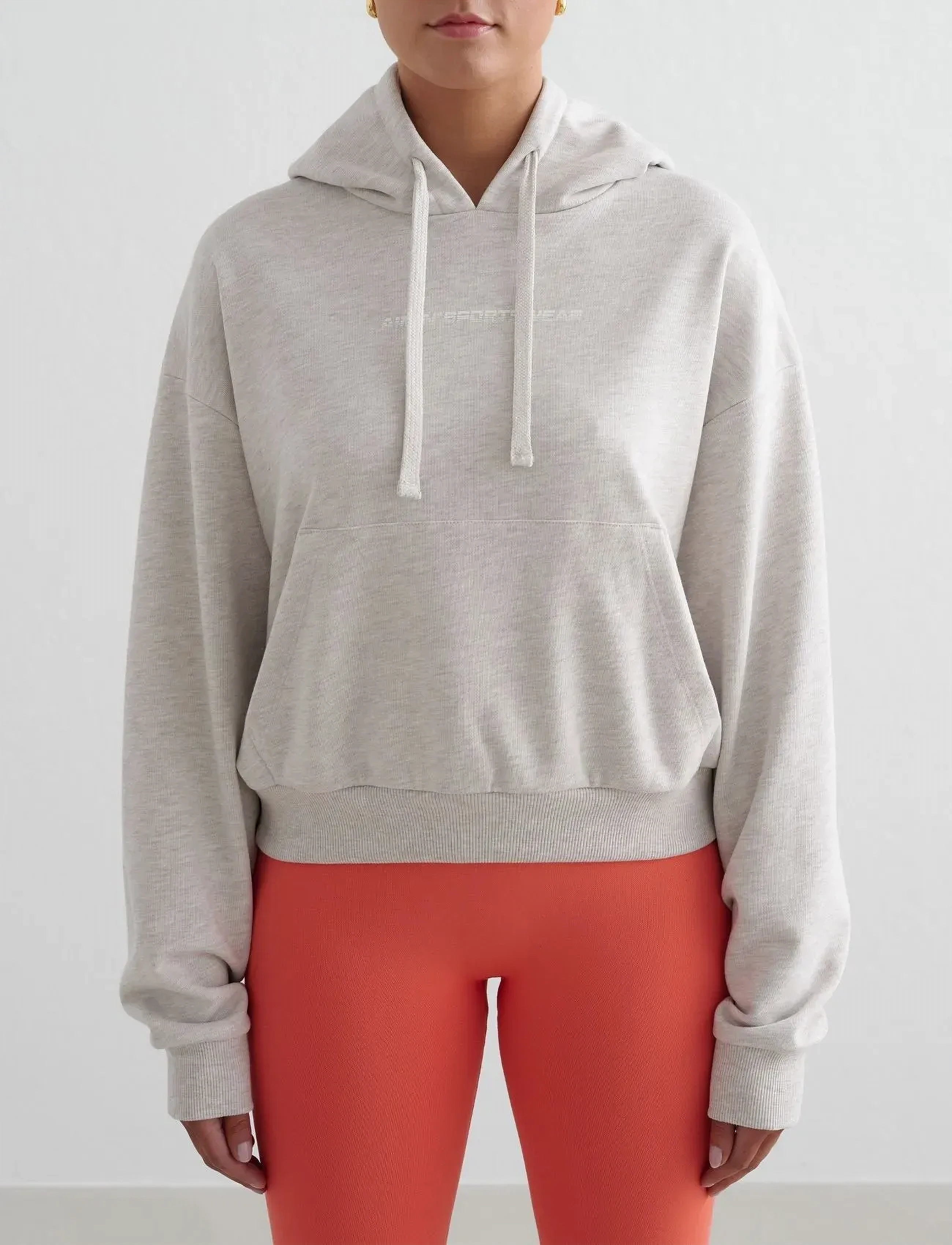 aim ́n Chunky Terry Hood, Chunky Terry Hættetrøje, Grå, Str: L