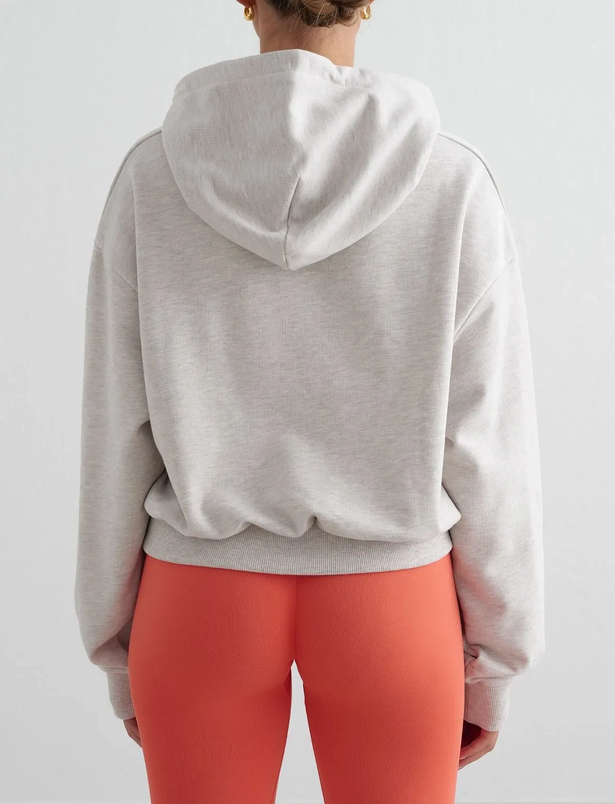 aim´n - Chunky Terry Hood - tops - beige melange chunky terry hood - 3